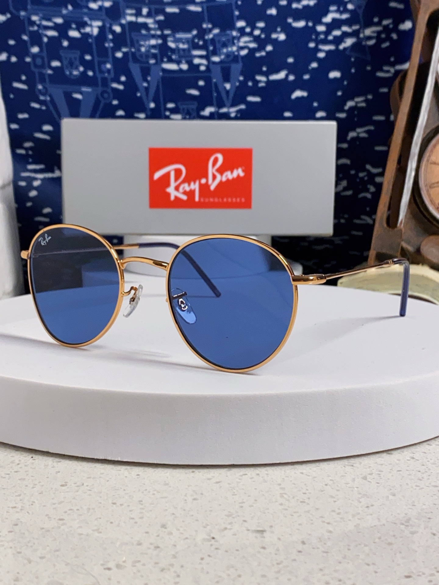 RayBan雷朋REVERSE反转潘托斯金属框眼镜男女款太阳墨镜RB0103S