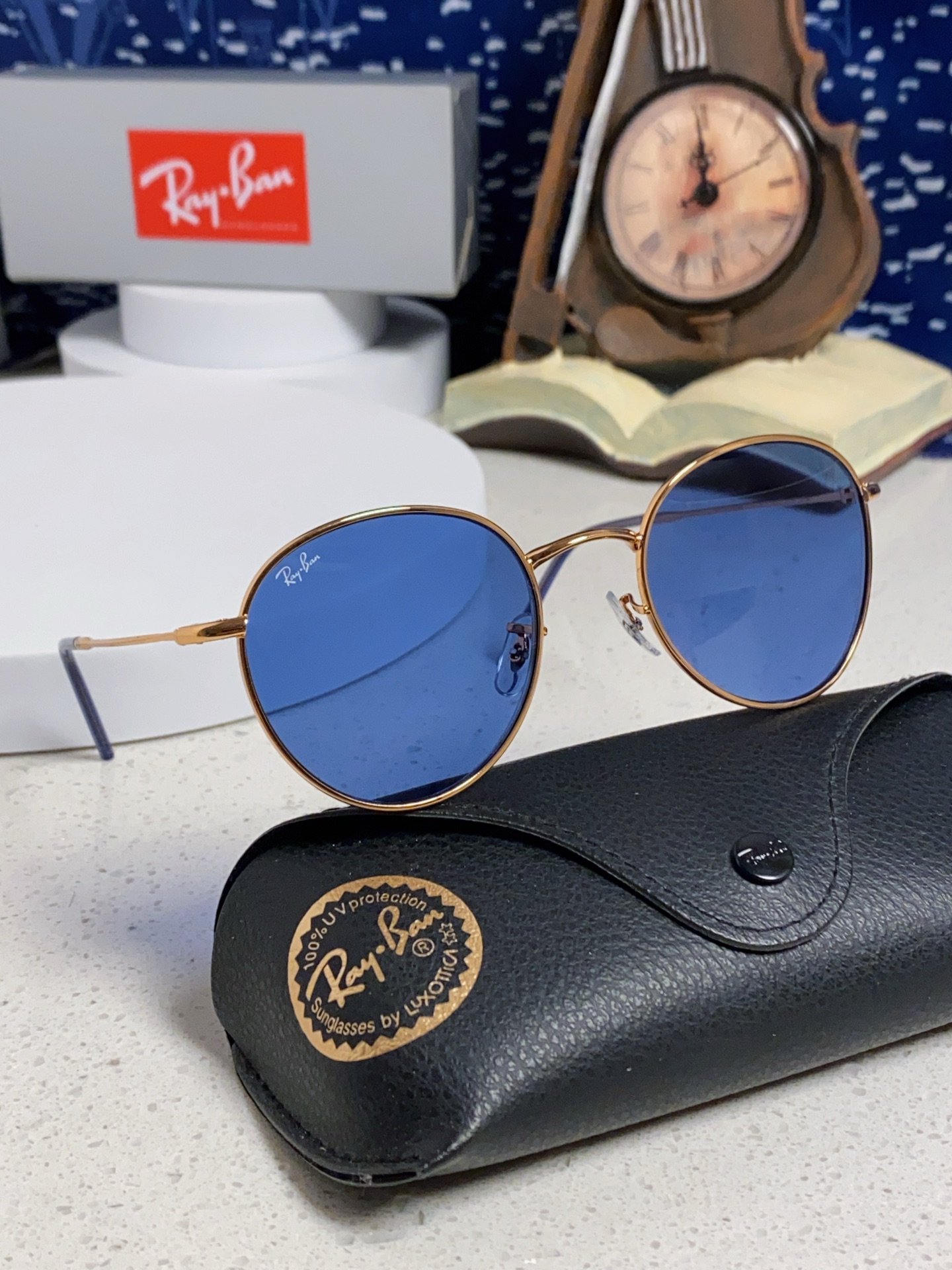  RayBan雷朋REVERSE反转潘托斯金属框眼镜男女款太阳墨镜RB0103S