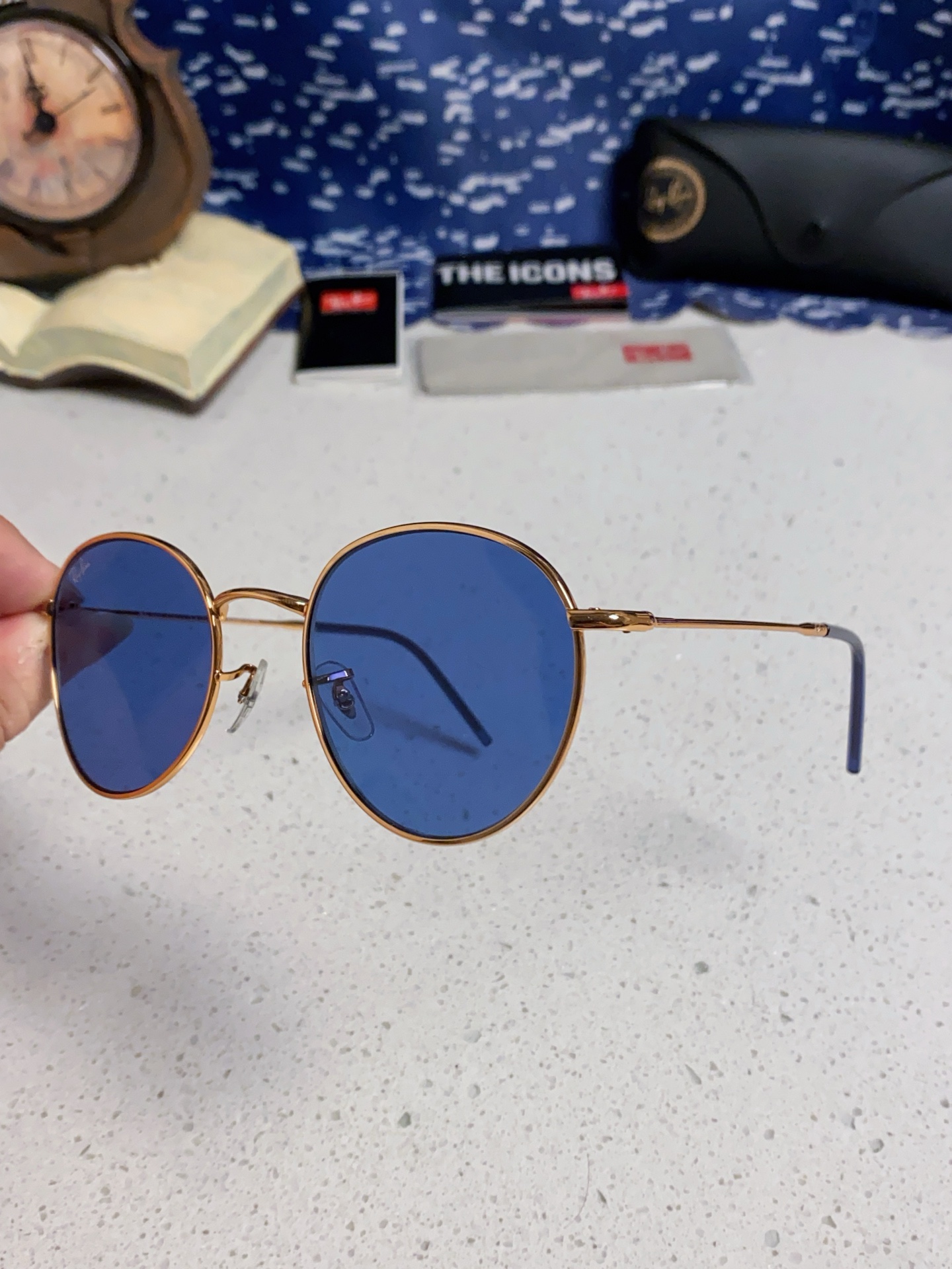  RayBan雷朋REVERSE反转潘托斯金属框眼镜男女款太阳墨镜RB0103S
