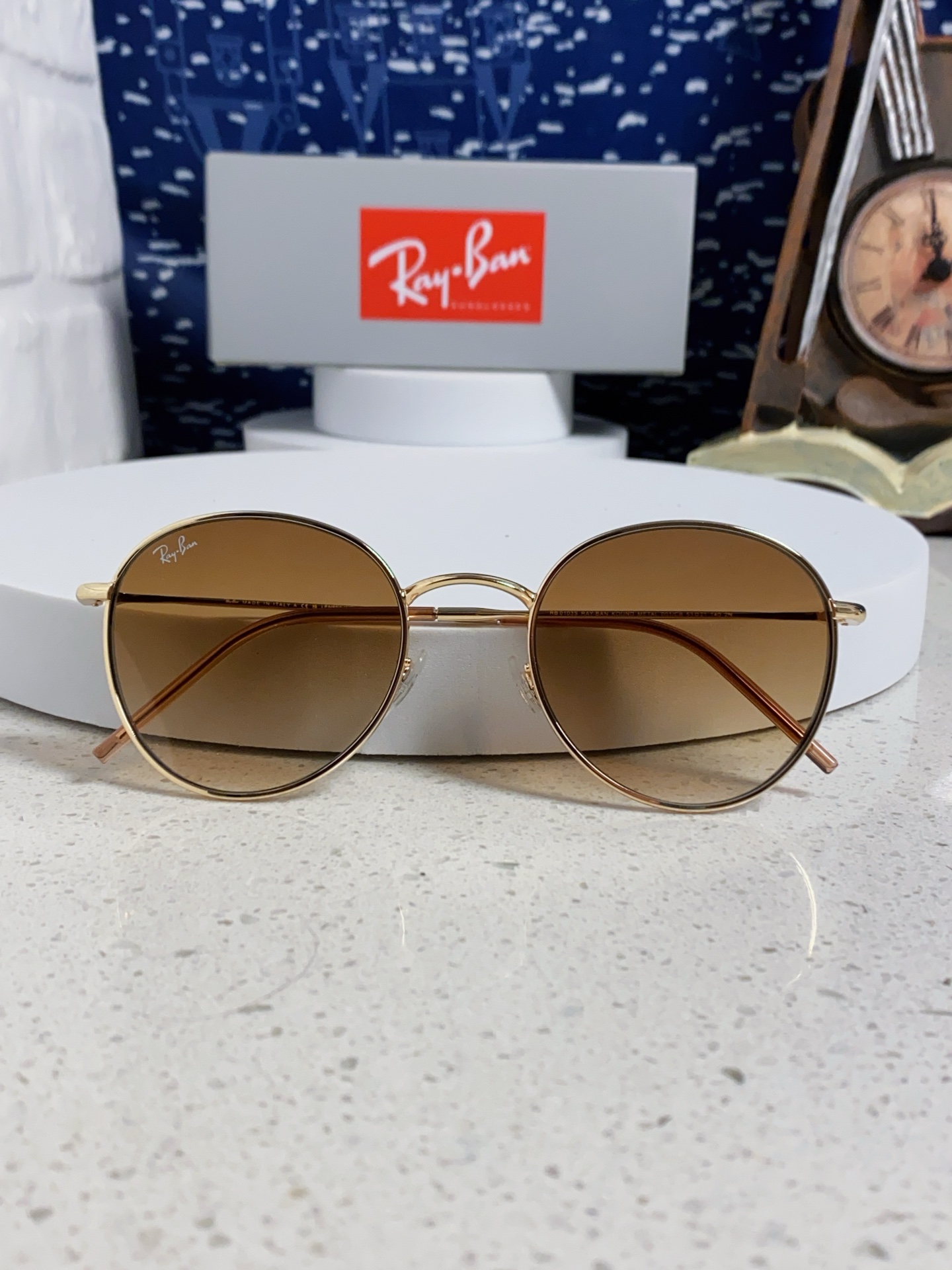  RayBan雷朋REVERSE反转潘托斯金属框眼镜男女款太阳墨镜RB0103S
