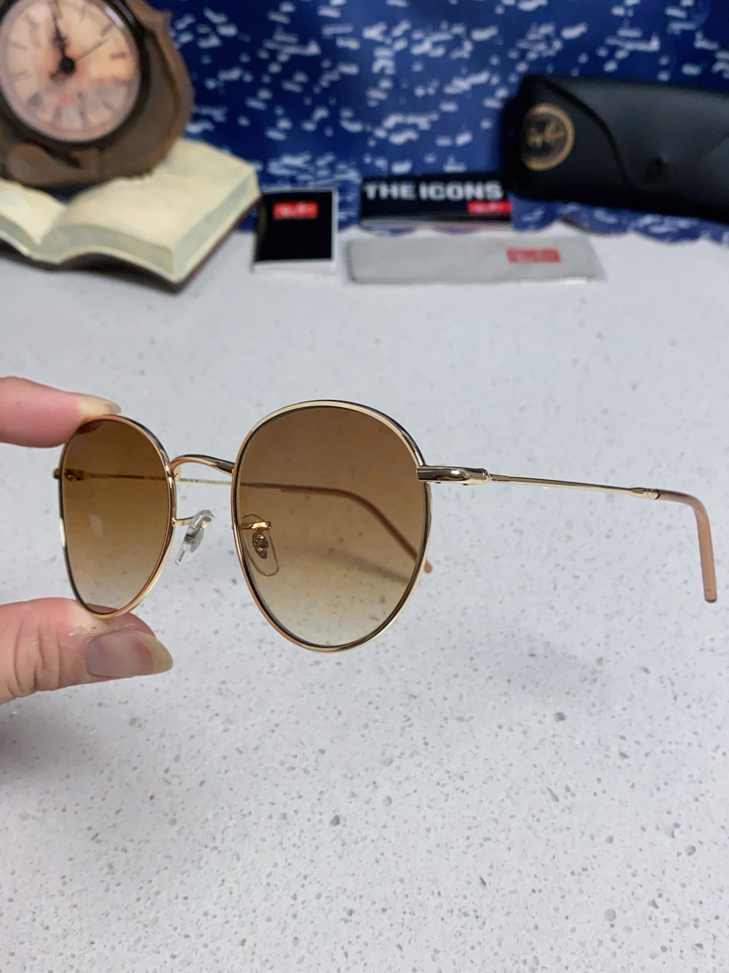  RayBan雷朋REVERSE反转潘托斯金属框眼镜男女款太阳墨镜RB0103S