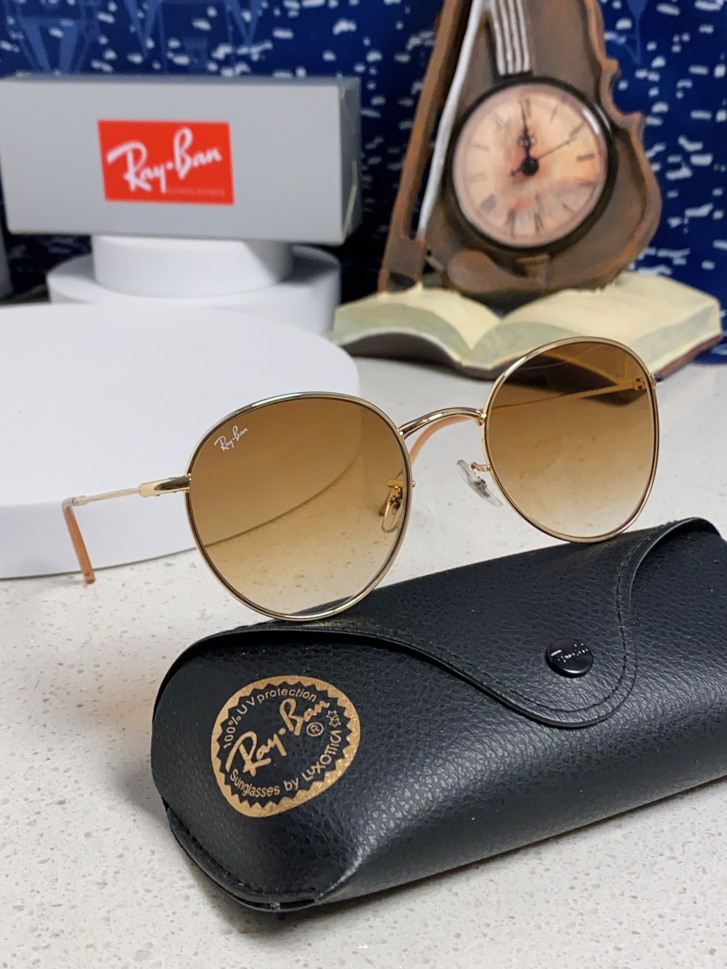  RayBan雷朋REVERSE反转潘托斯金属框眼镜男女款太阳墨镜RB0103S