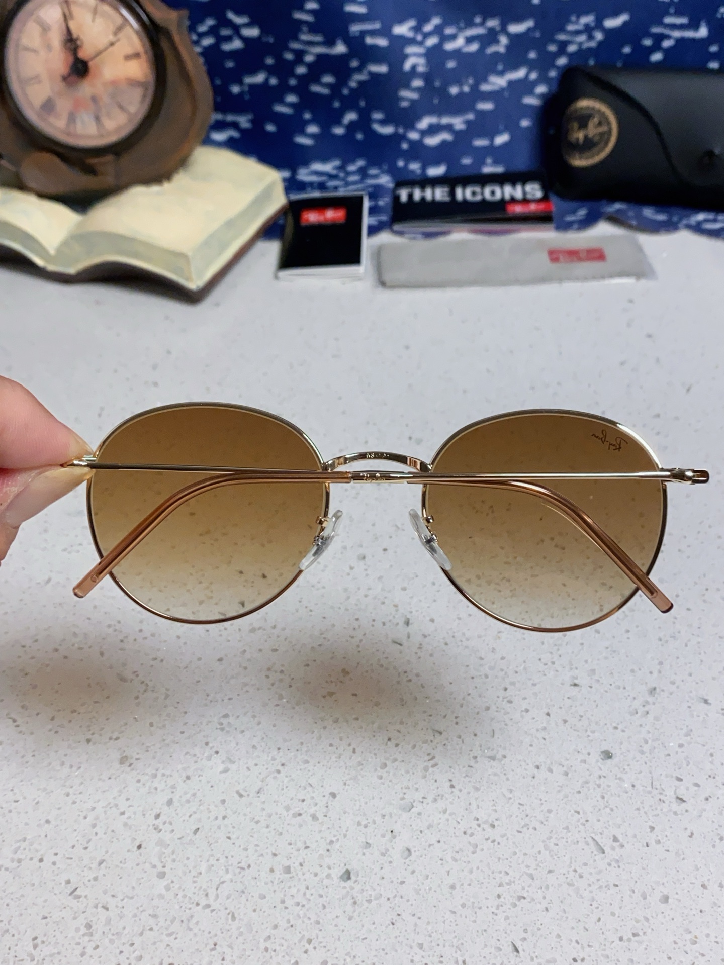  RayBan雷朋REVERSE反转潘托斯金属框眼镜男女款太阳墨镜RB0103S