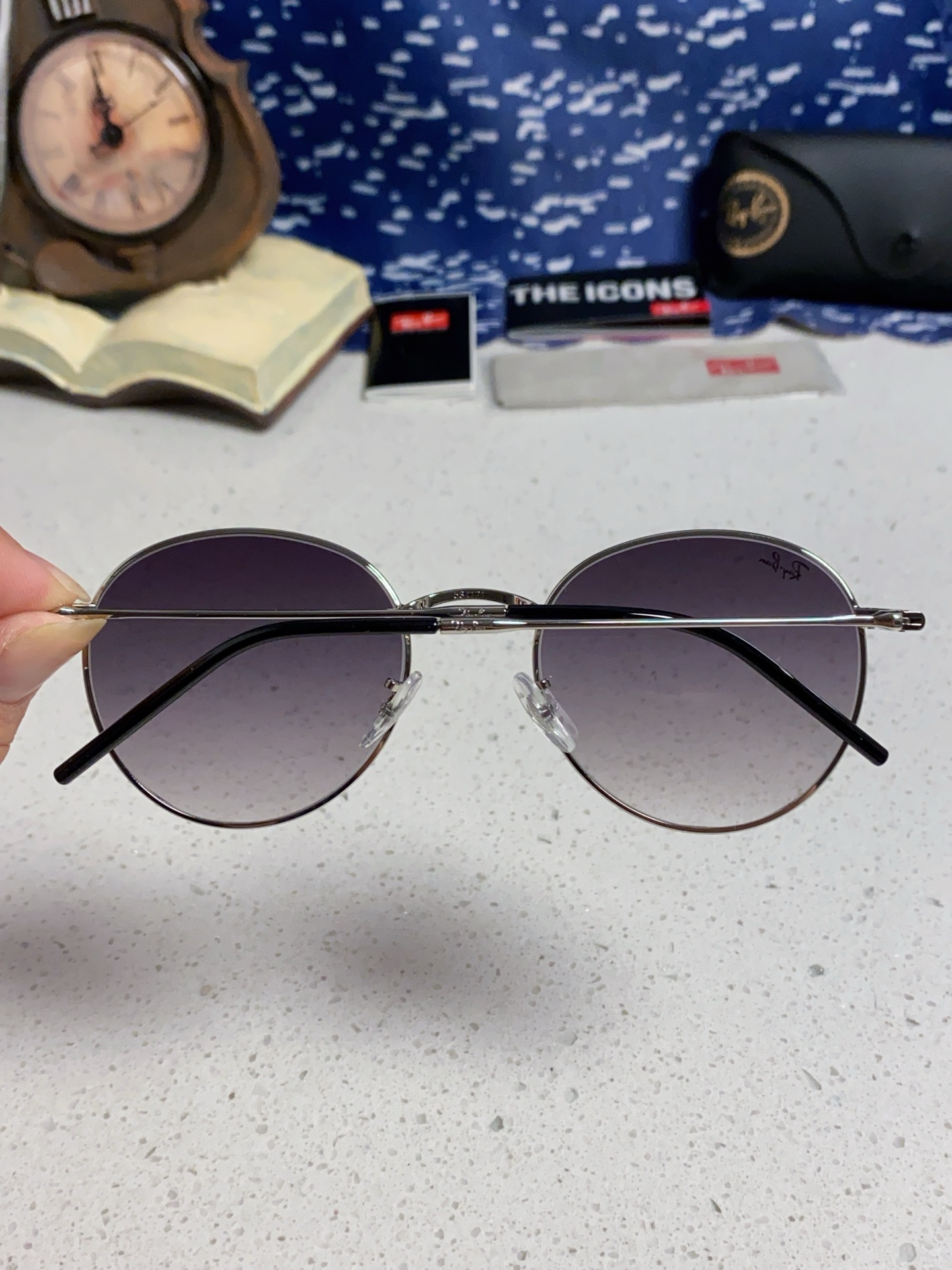  RayBan雷朋REVERSE反转潘托斯金属框眼镜男女款太阳墨镜RB0103S