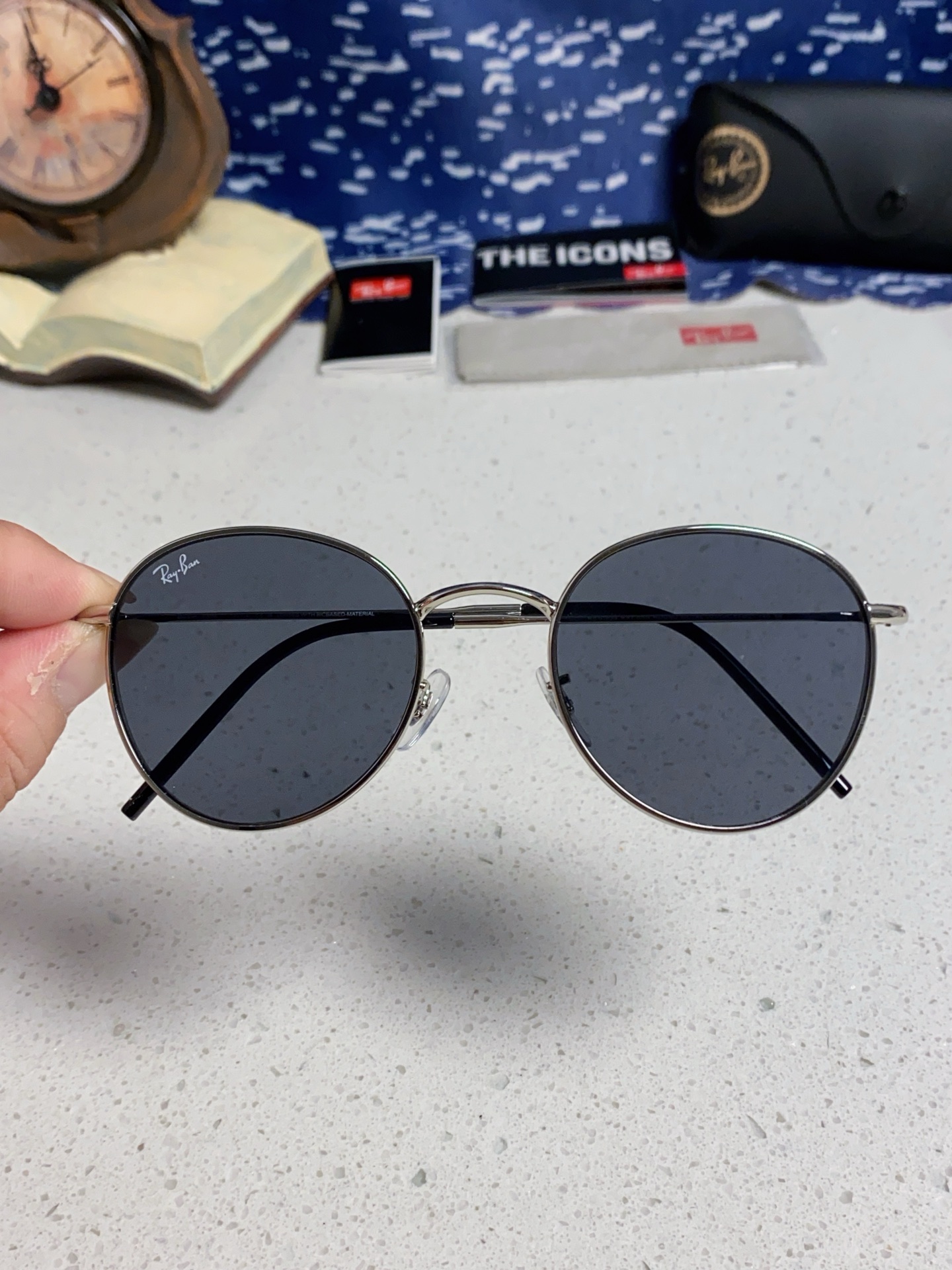  RayBan雷朋REVERSE反转潘托斯金属框眼镜男女款太阳墨镜RB0103S