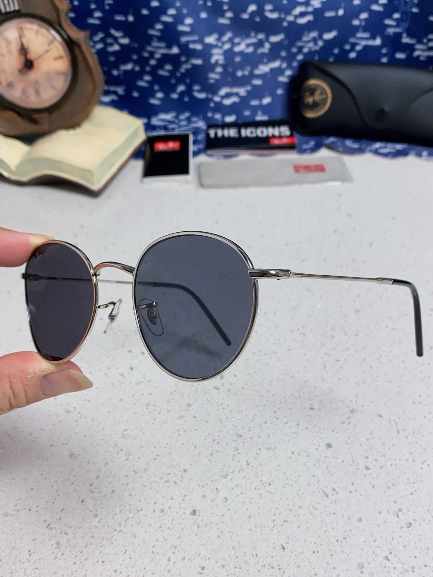  RayBan雷朋REVERSE反转潘托斯金属框眼镜男女款太阳墨镜RB0103S