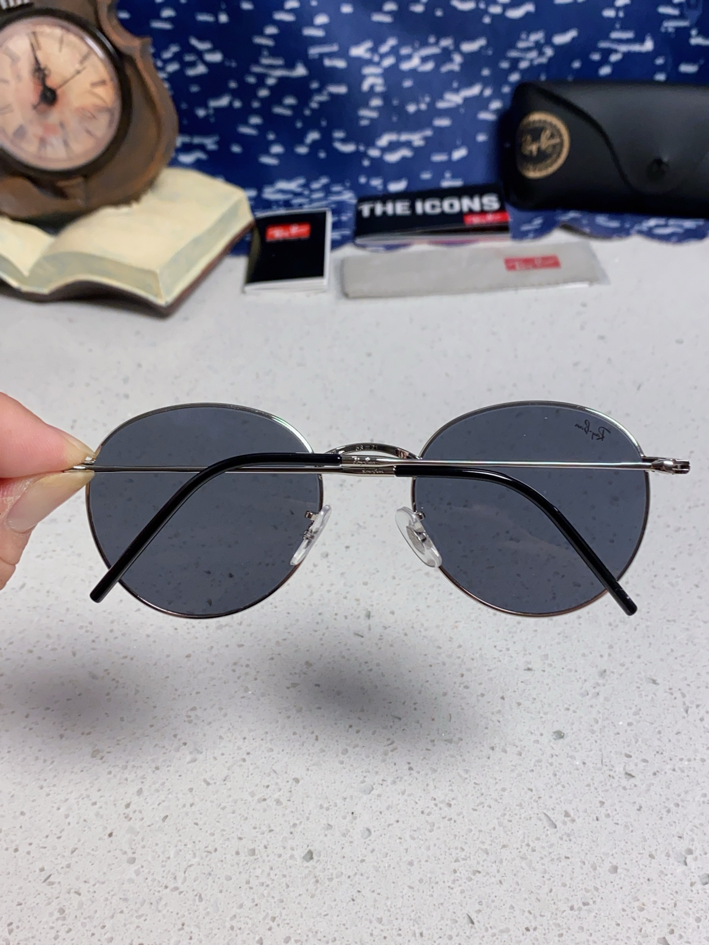  RayBan雷朋REVERSE反转潘托斯金属框眼镜男女款太阳墨镜RB0103S