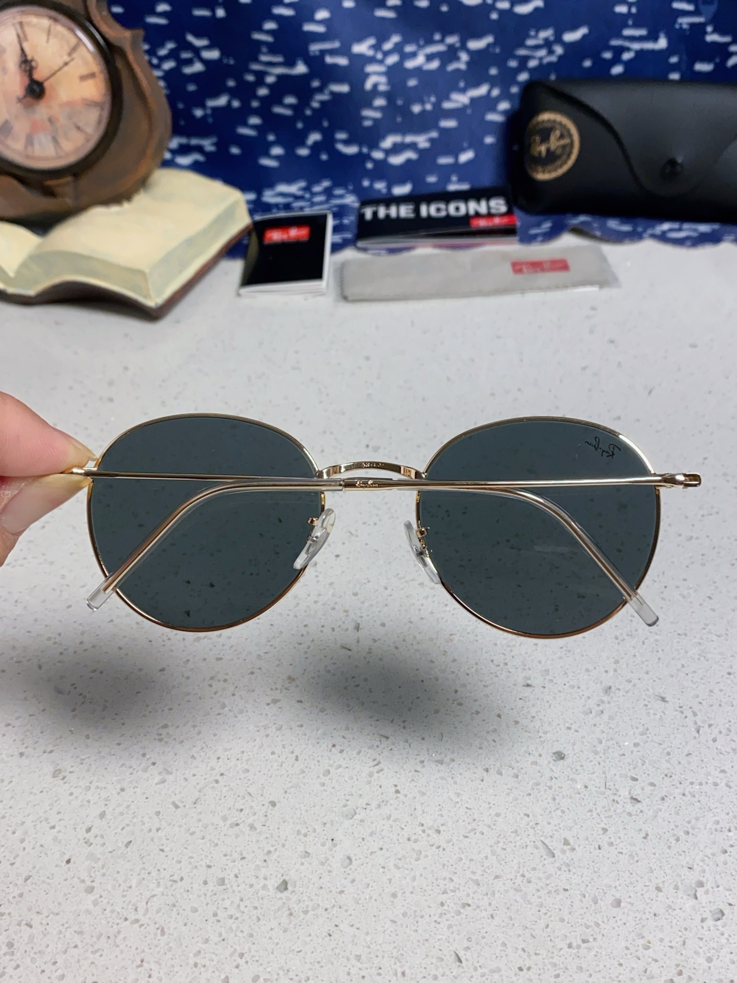  RayBan雷朋REVERSE反转潘托斯金属框眼镜男女款太阳墨镜RB0103S