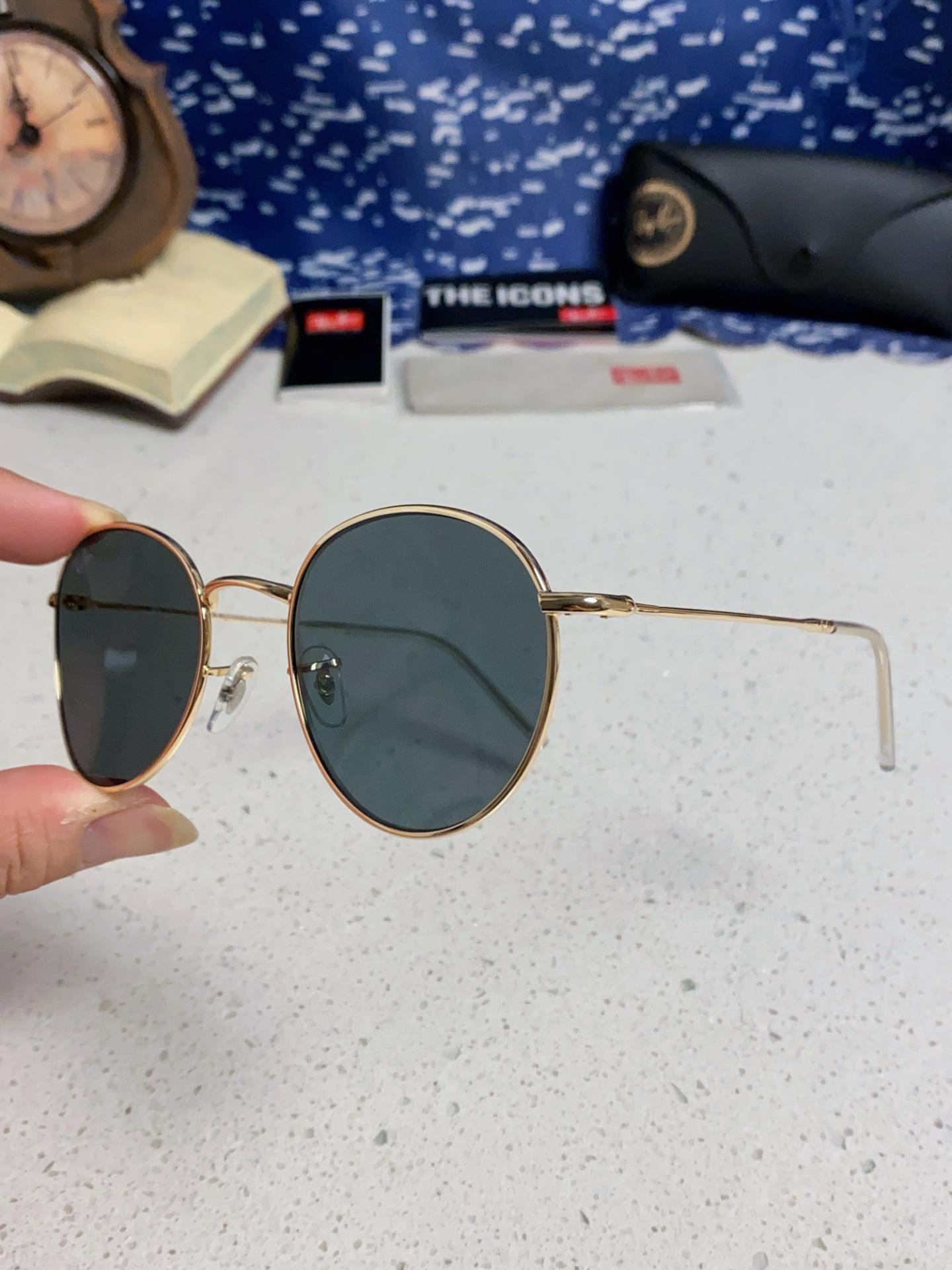  RayBan雷朋REVERSE反转潘托斯金属框眼镜男女款太阳墨镜RB0103S