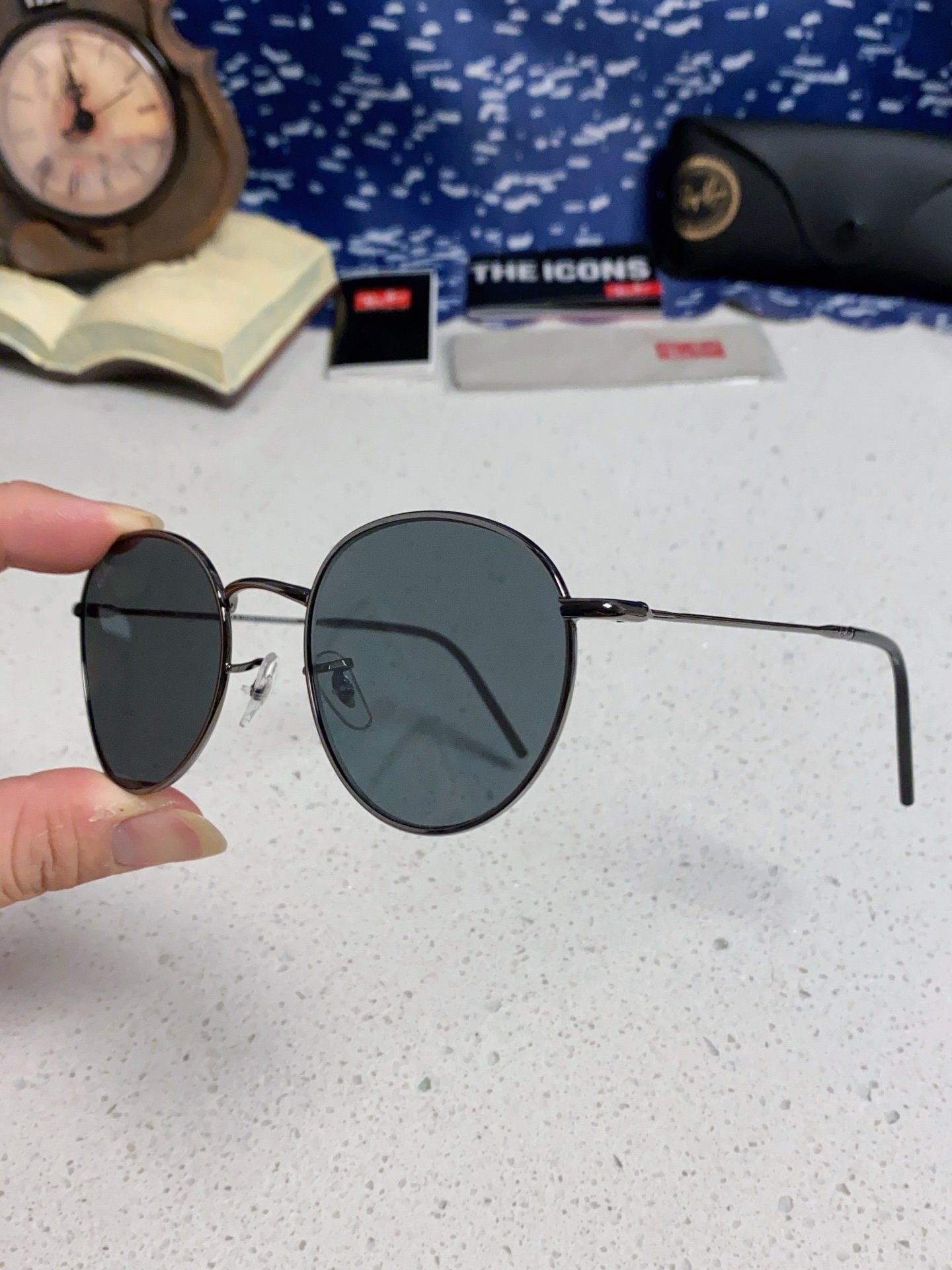  RayBan雷朋REVERSE反转潘托斯金属框眼镜男女款太阳墨镜RB0103S