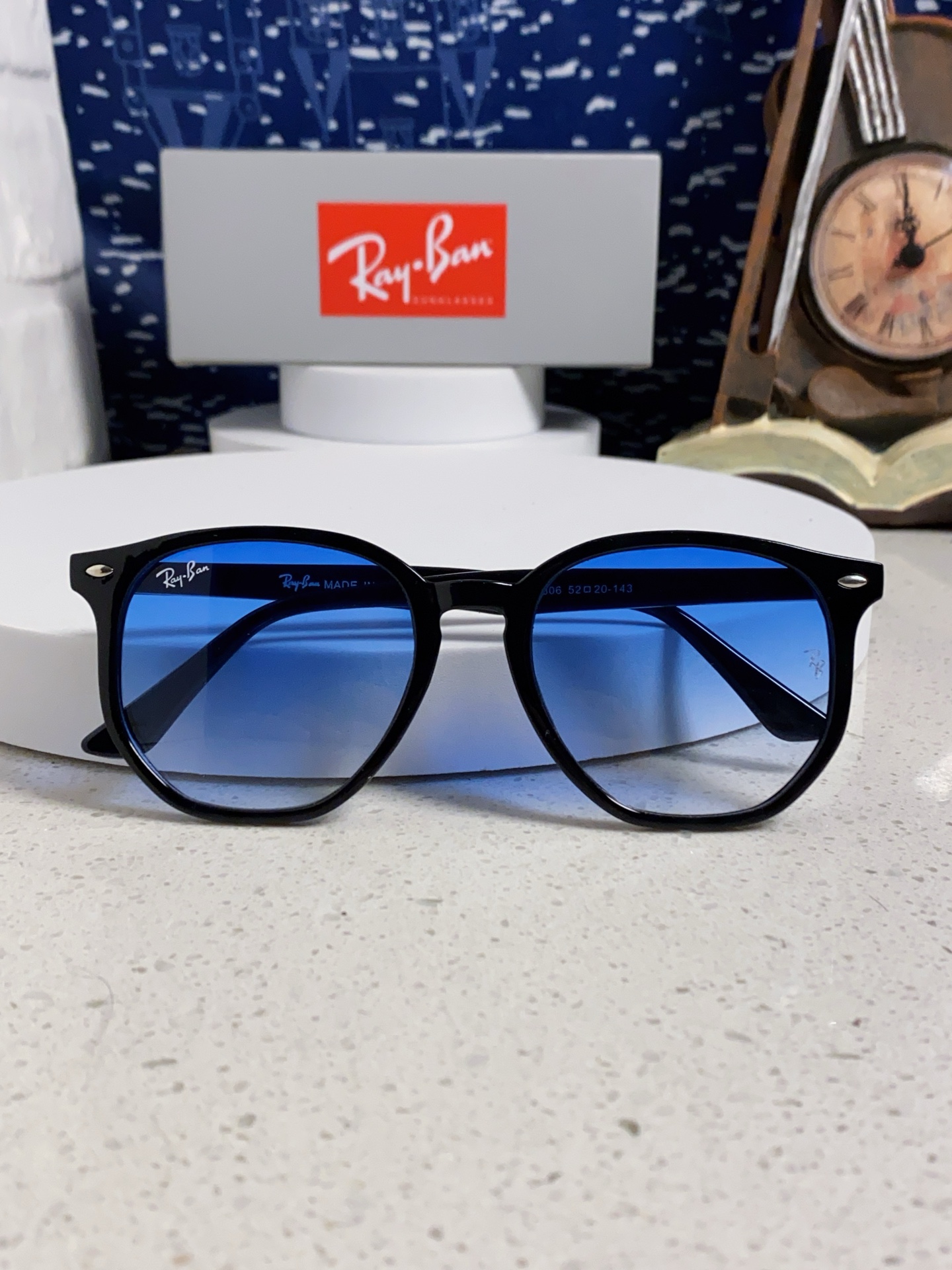  RayBan雷朋 2025新款太阳镜不规则多边形眼镜大框防晒 男女墨镜 RB4306