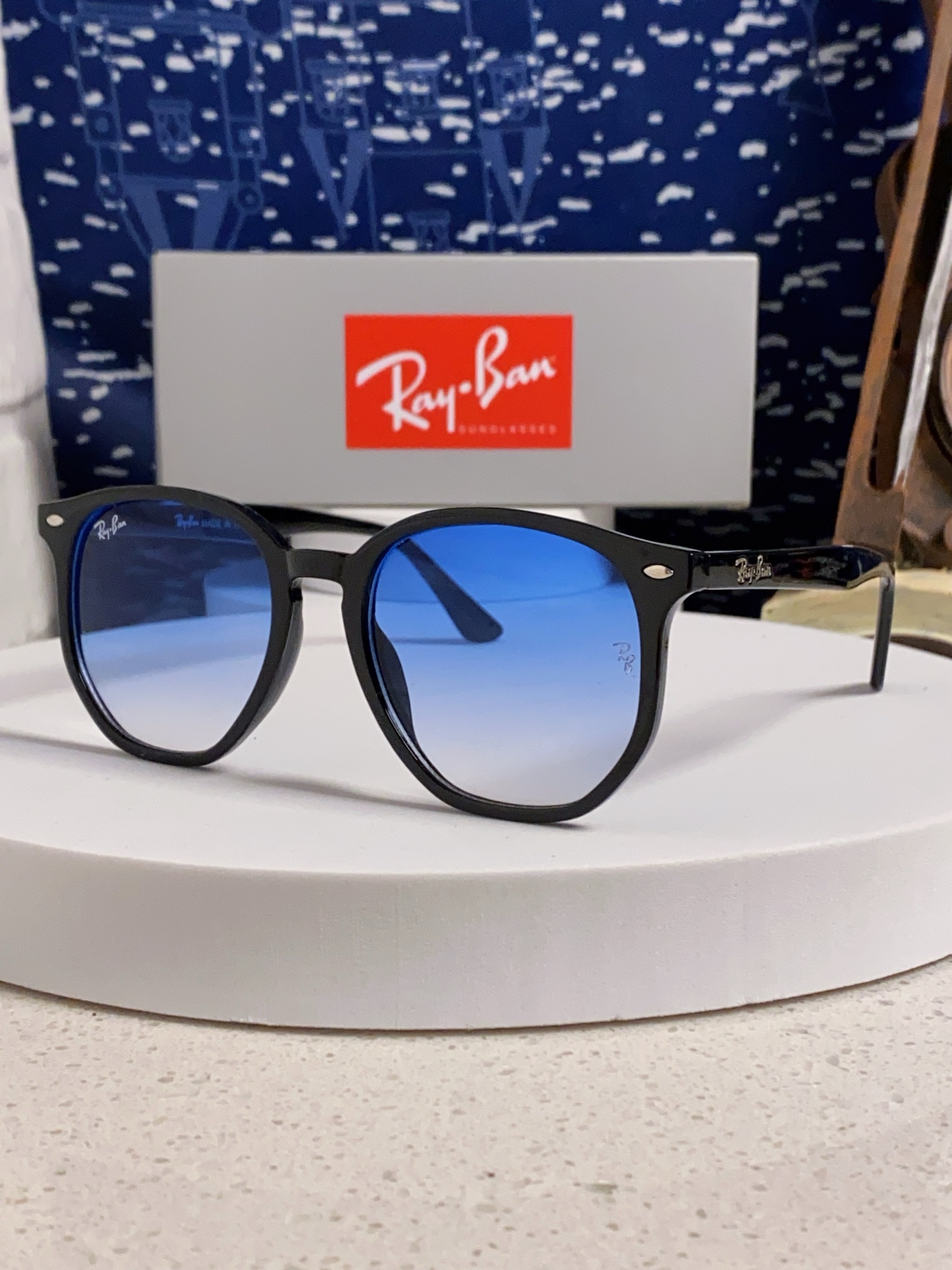  RayBan雷朋 2025新款太阳镜不规则多边形眼镜大框防晒 男女墨镜 RB4306
