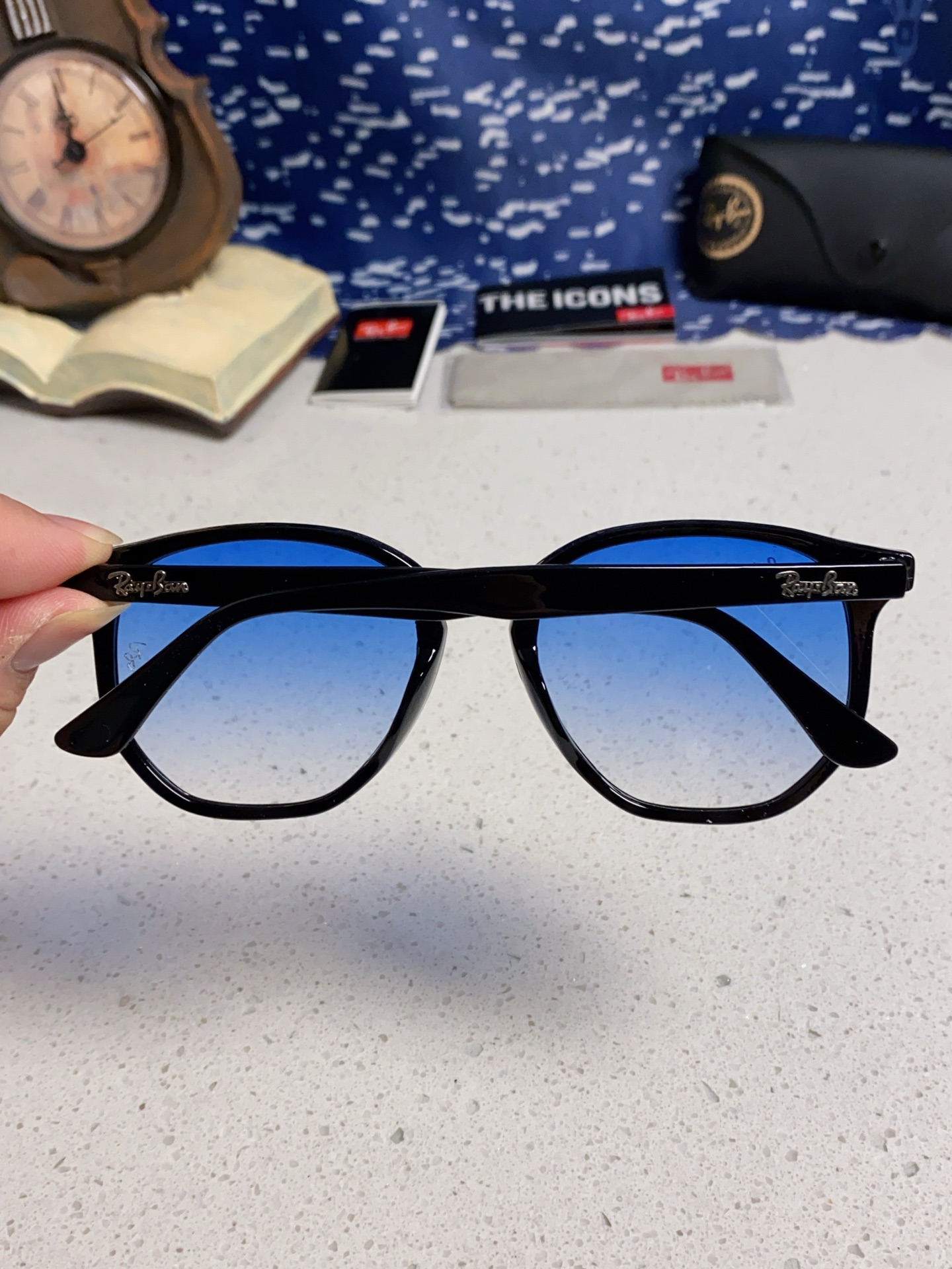  RayBan雷朋 2025新款太阳镜不规则多边形眼镜大框防晒 男女墨镜 RB4306