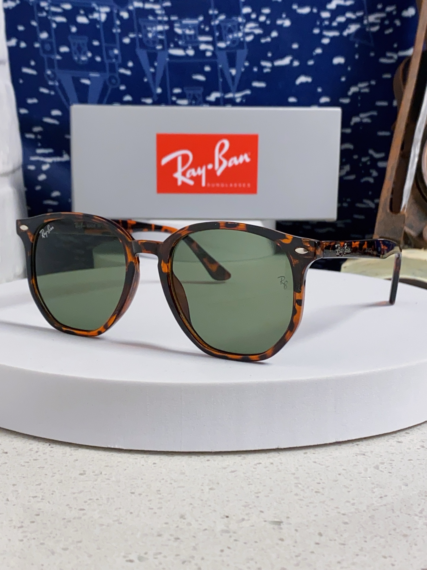  RayBan雷朋 2025新款太阳镜不规则多边形眼镜大框防晒 男女墨镜 RB4306