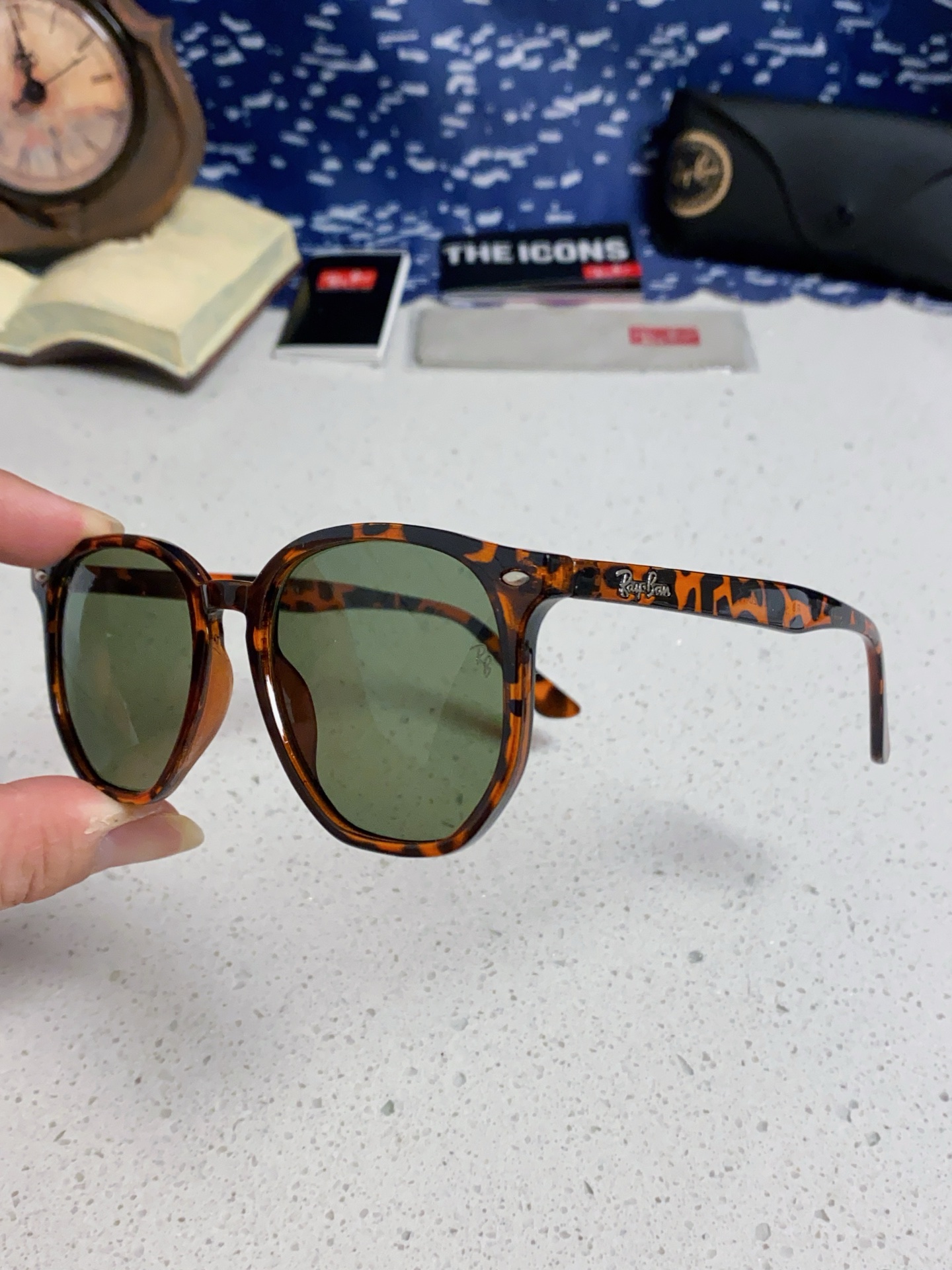  RayBan雷朋 2025新款太阳镜不规则多边形眼镜大框防晒 男女墨镜 RB4306