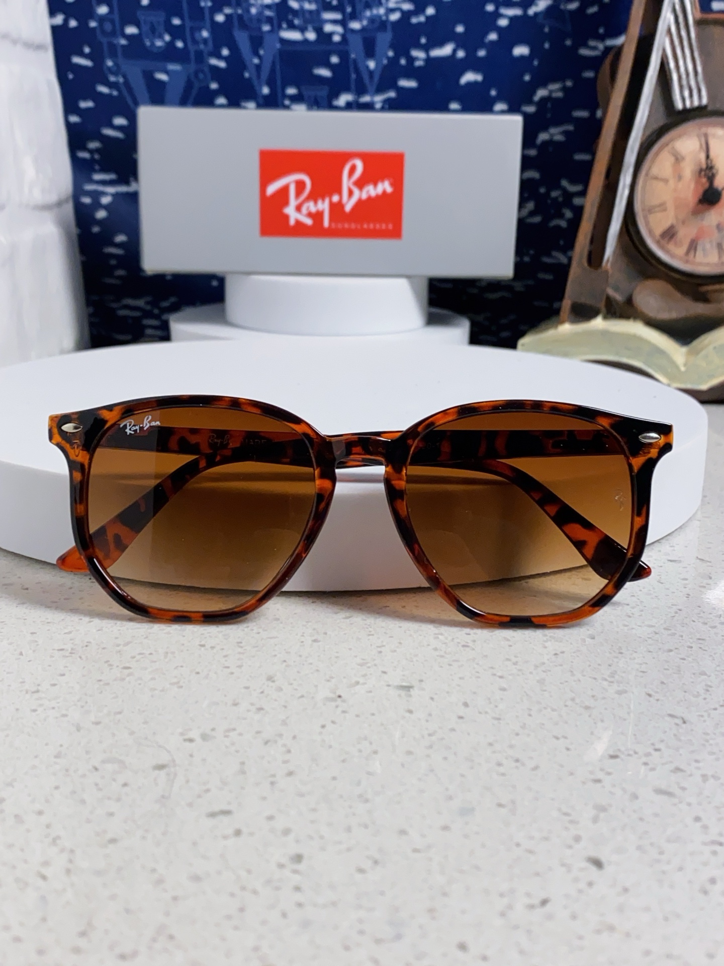  RayBan雷朋 2025新款太阳镜不规则多边形眼镜大框防晒 男女墨镜 RB4306
