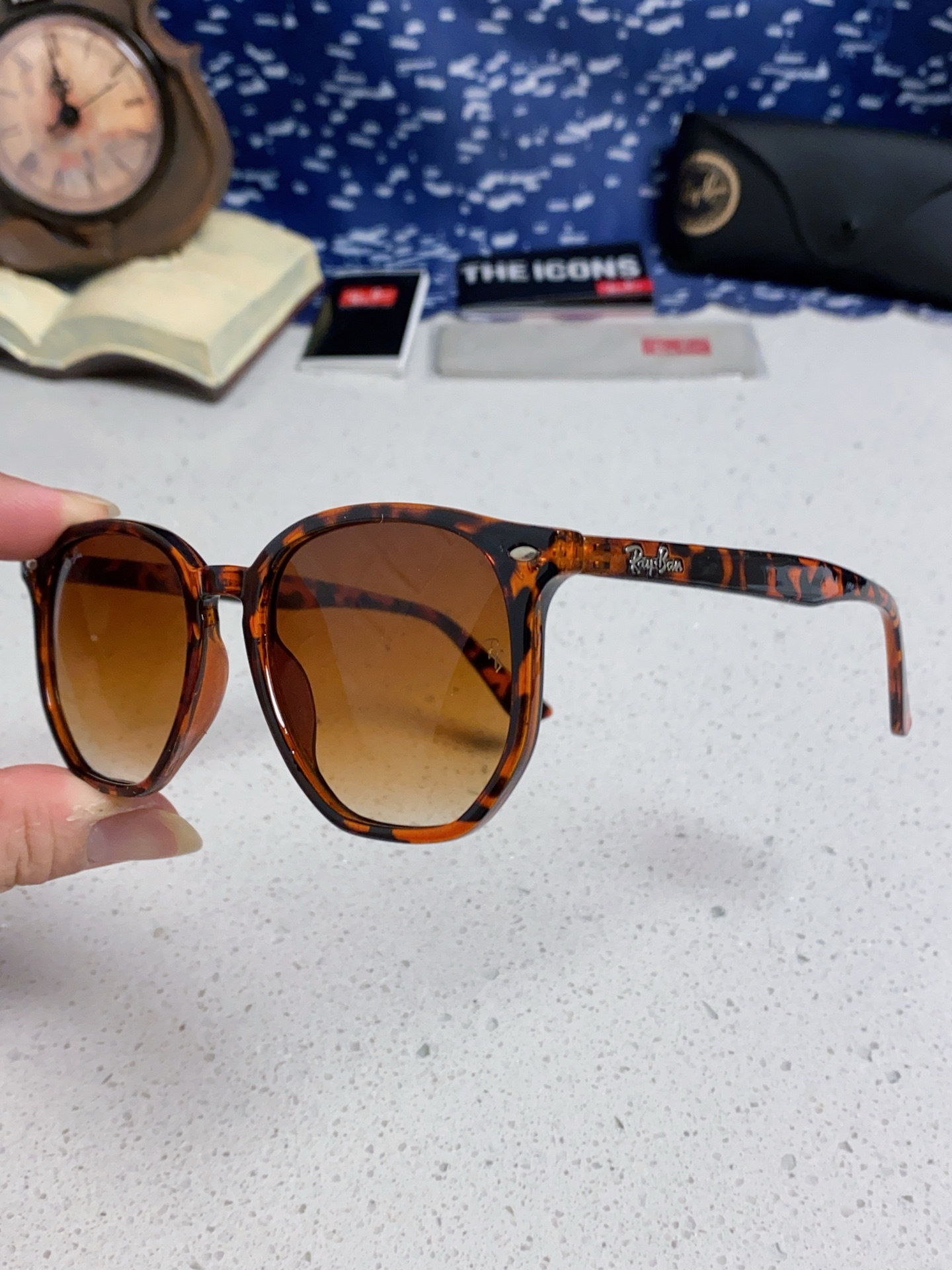  RayBan雷朋 2025新款太阳镜不规则多边形眼镜大框防晒 男女墨镜 RB4306
