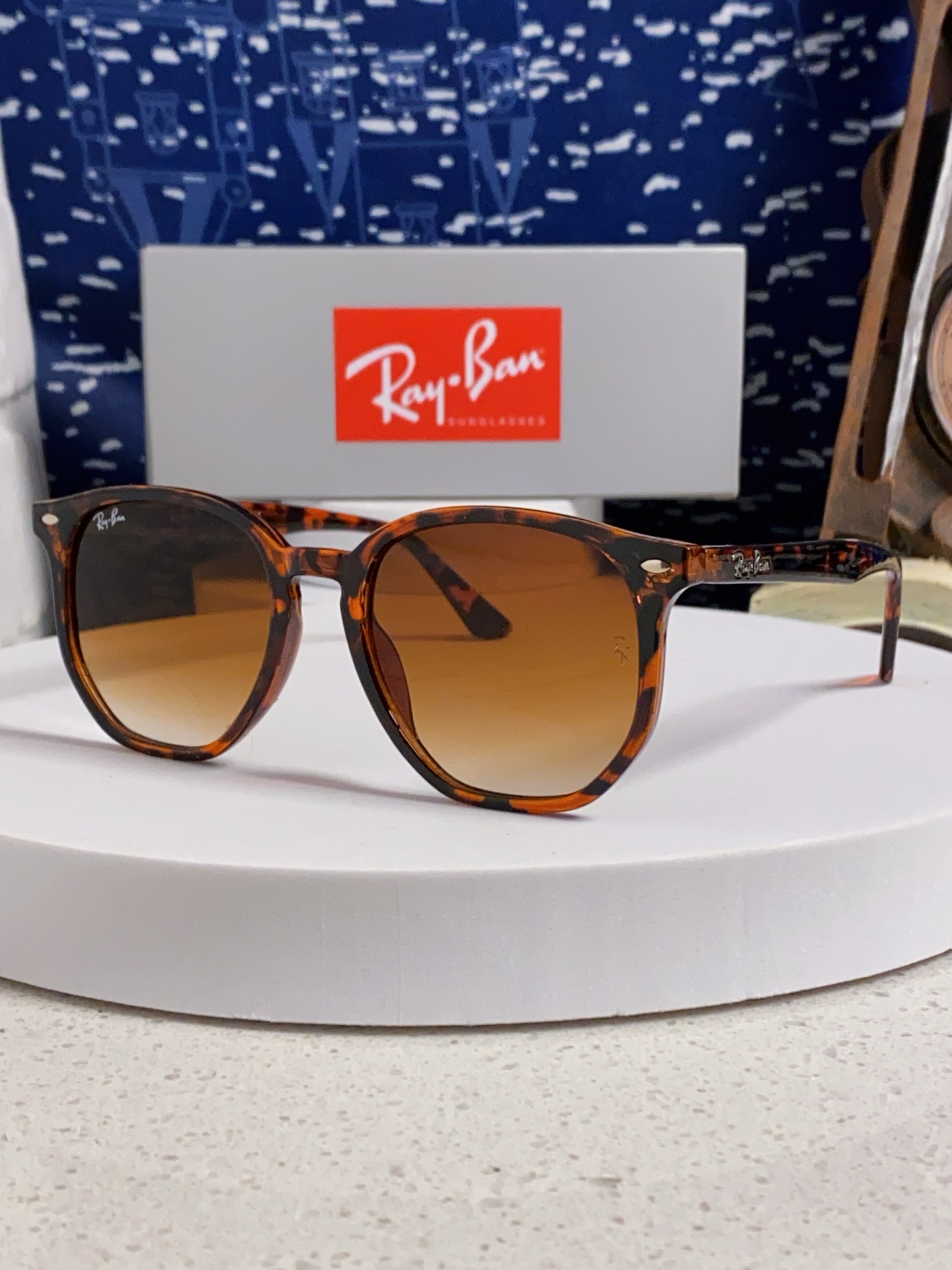  RayBan雷朋 2025新款太阳镜不规则多边形眼镜大框防晒 男女墨镜 RB4306
