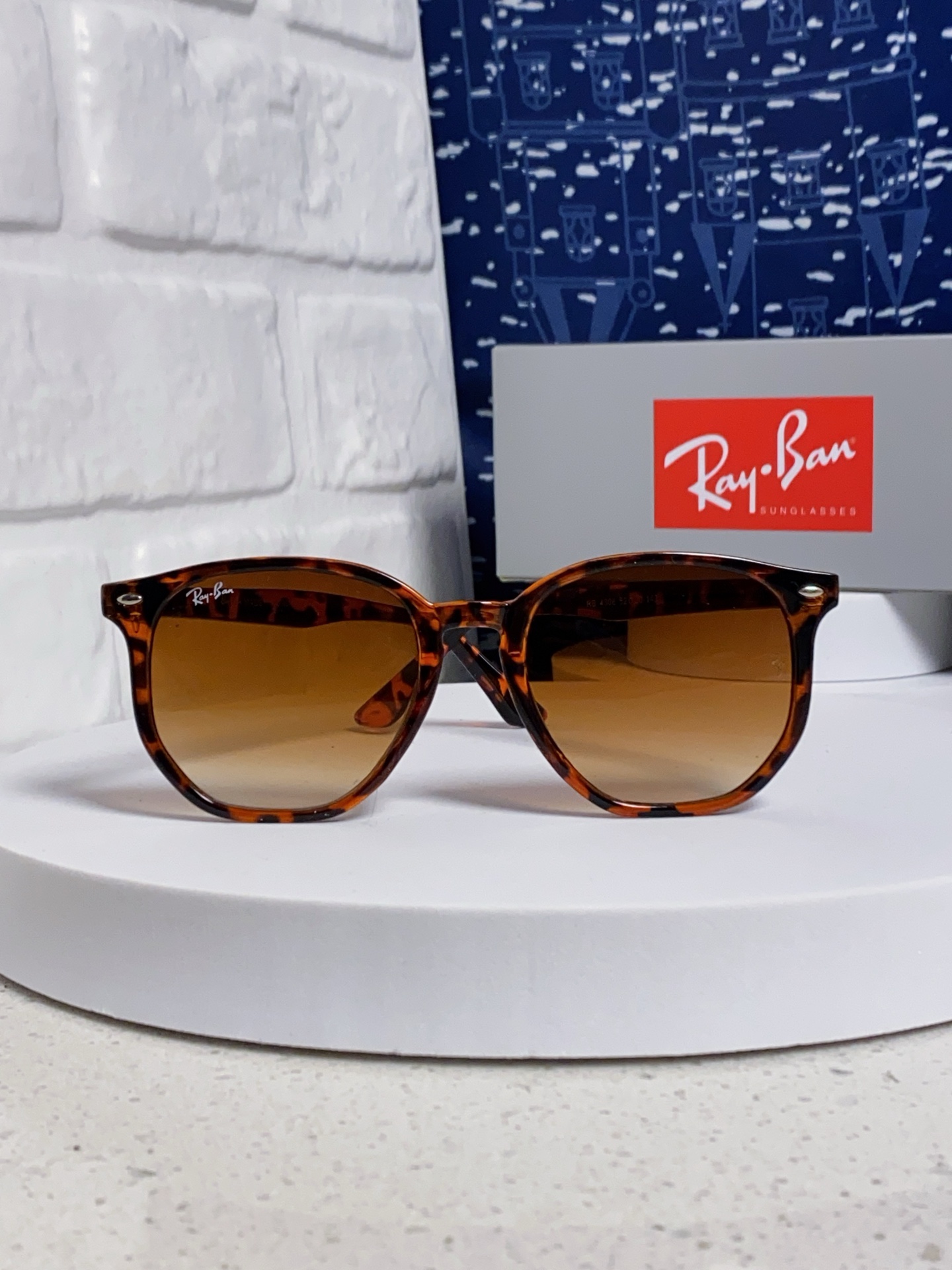  RayBan雷朋 2025新款太阳镜不规则多边形眼镜大框防晒 男女墨镜 RB4306