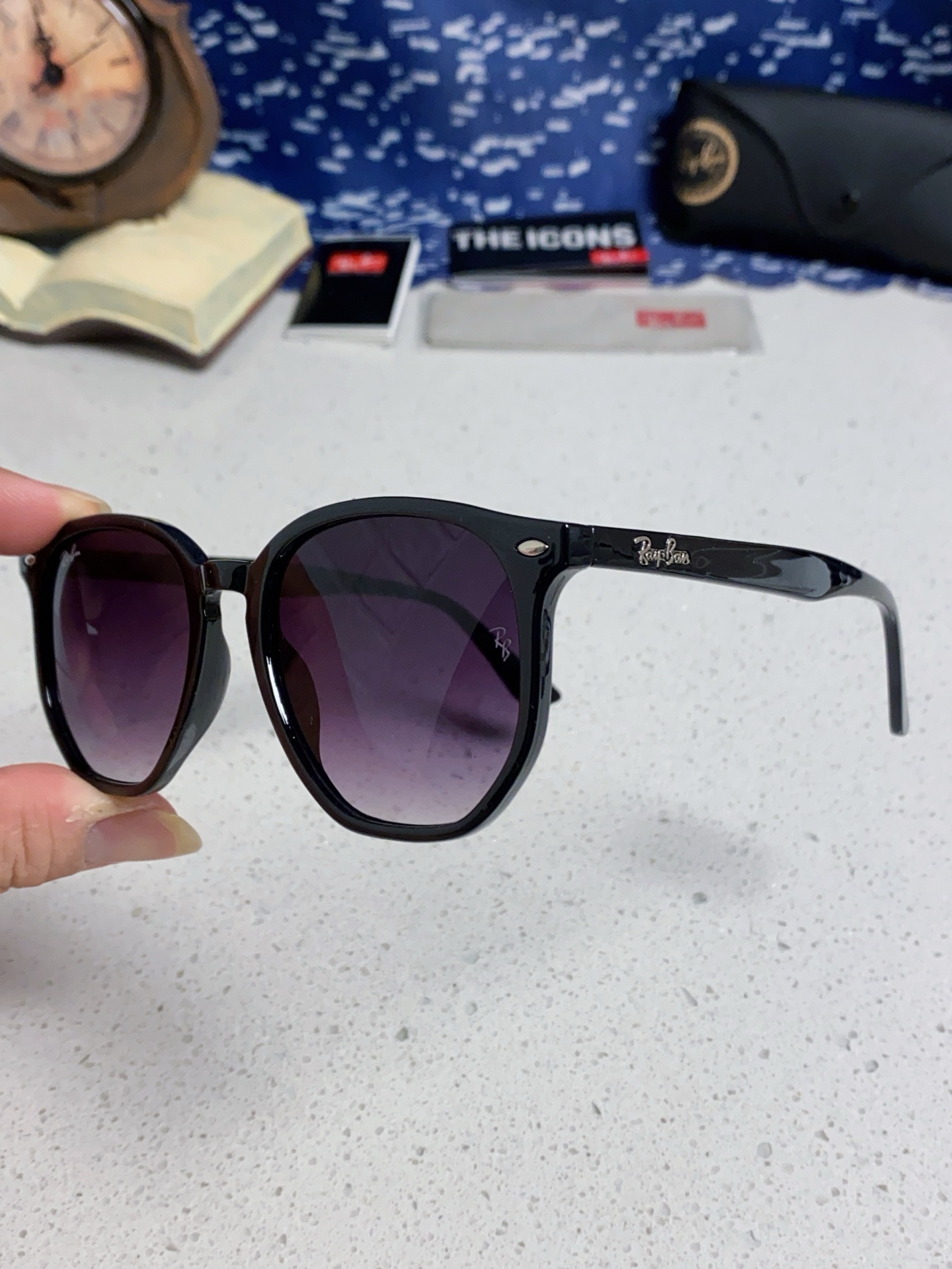  RayBan雷朋 2025新款太阳镜不规则多边形眼镜大框防晒 男女墨镜 RB4306