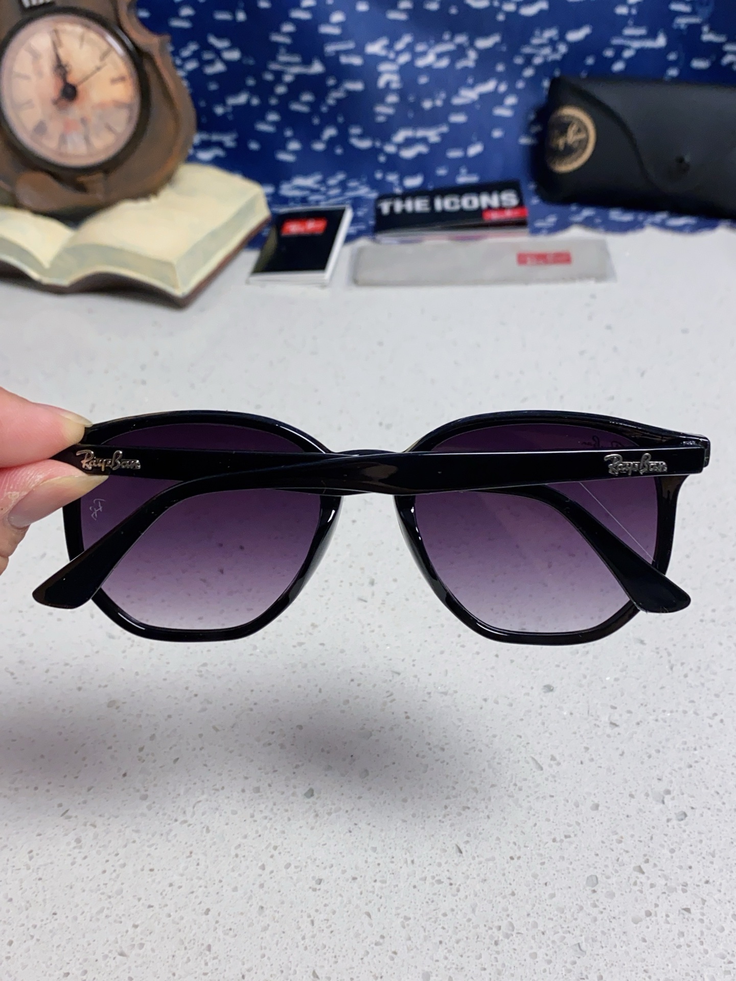  RayBan雷朋 2025新款太阳镜不规则多边形眼镜大框防晒 男女墨镜 RB4306