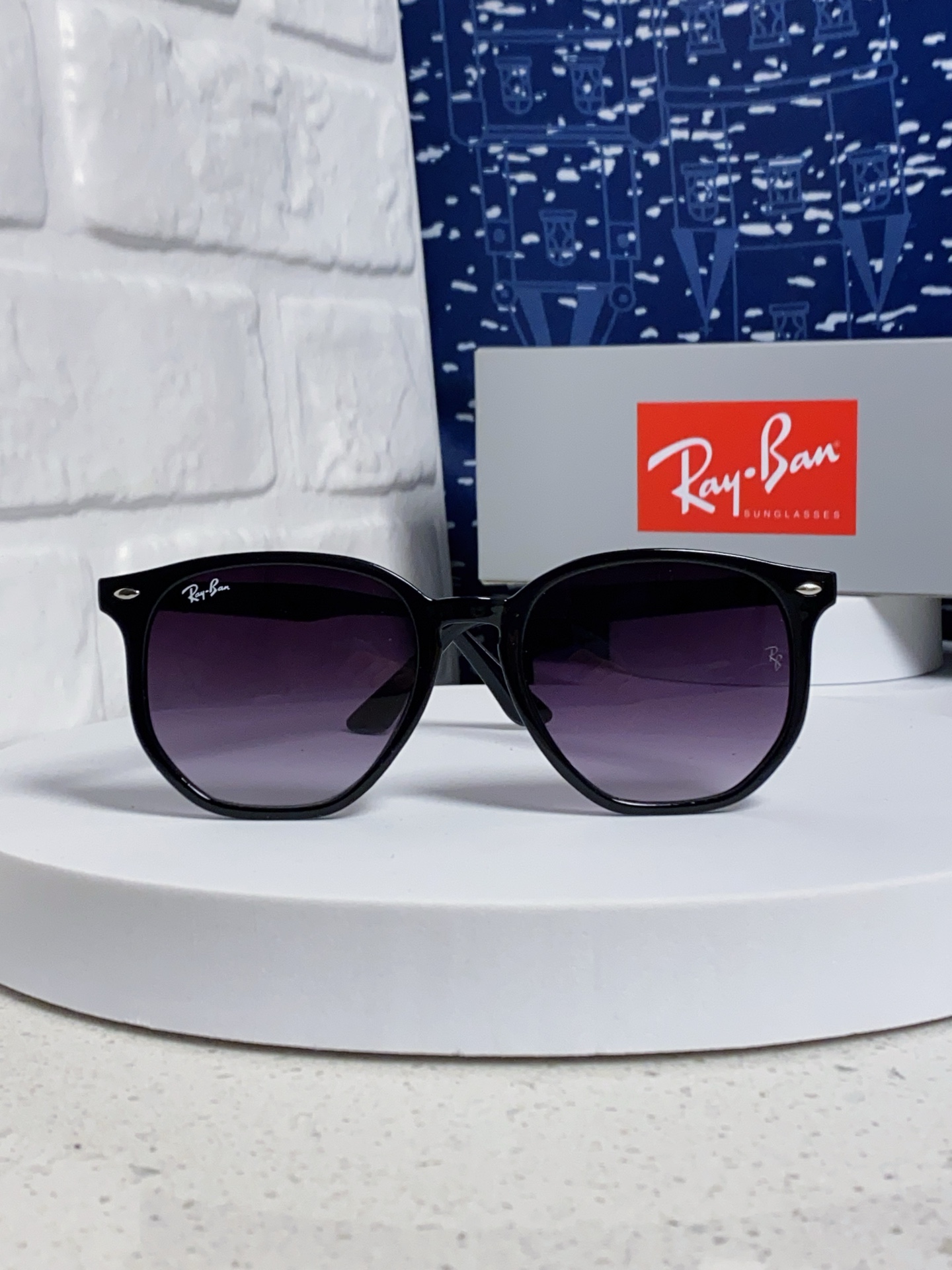  RayBan雷朋 2025新款太阳镜不规则多边形眼镜大框防晒 男女墨镜 RB4306