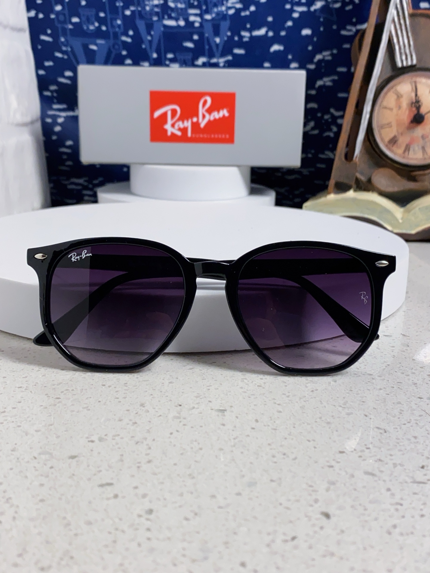  RayBan雷朋 2025新款太阳镜不规则多边形眼镜大框防晒 男女墨镜 RB4306