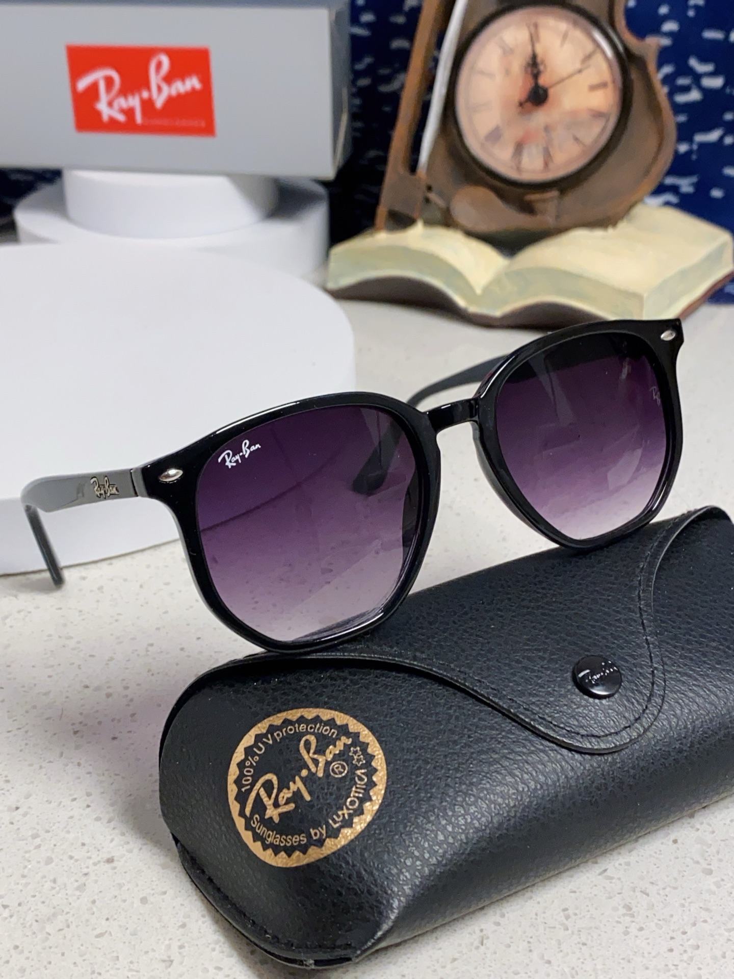  RayBan雷朋 2025新款太阳镜不规则多边形眼镜大框防晒 男女墨镜 RB4306
