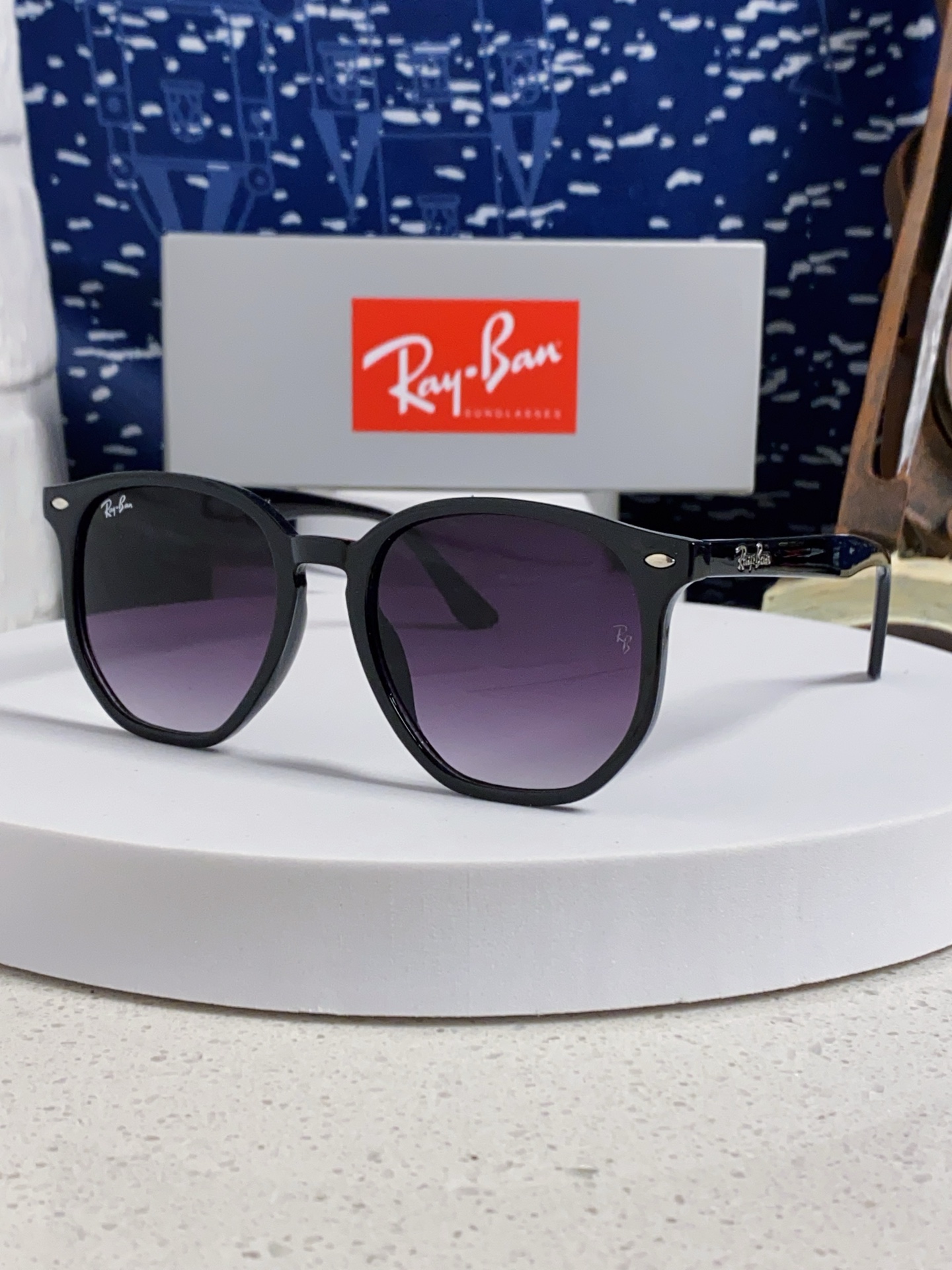  RayBan雷朋 2025新款太阳镜不规则多边形眼镜大框防晒 男女墨镜 RB4306