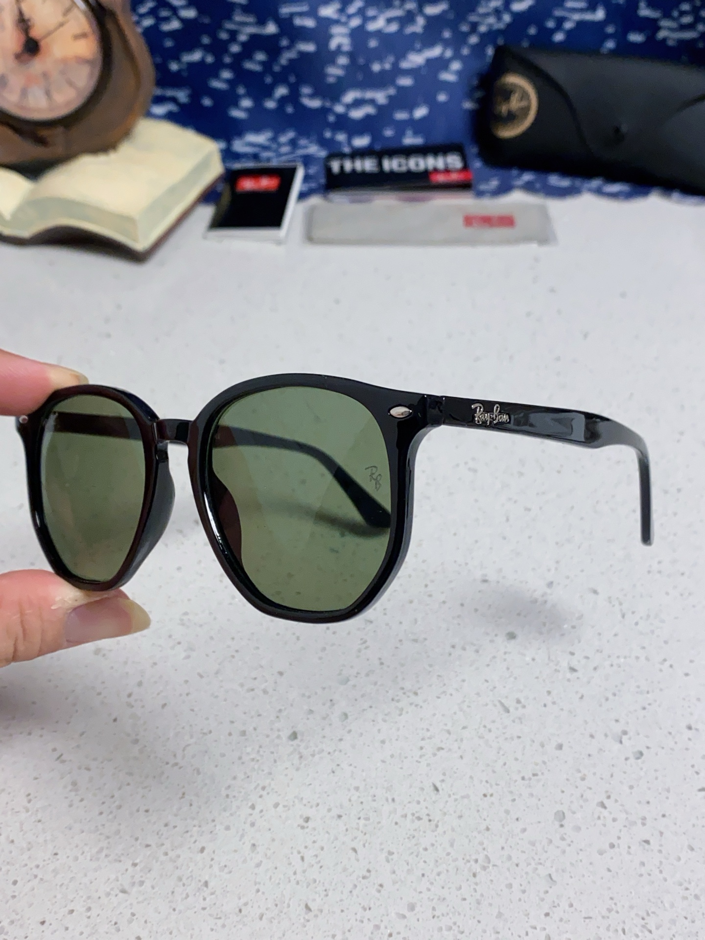  RayBan雷朋 2025新款太阳镜不规则多边形眼镜大框防晒 男女墨镜 RB4306