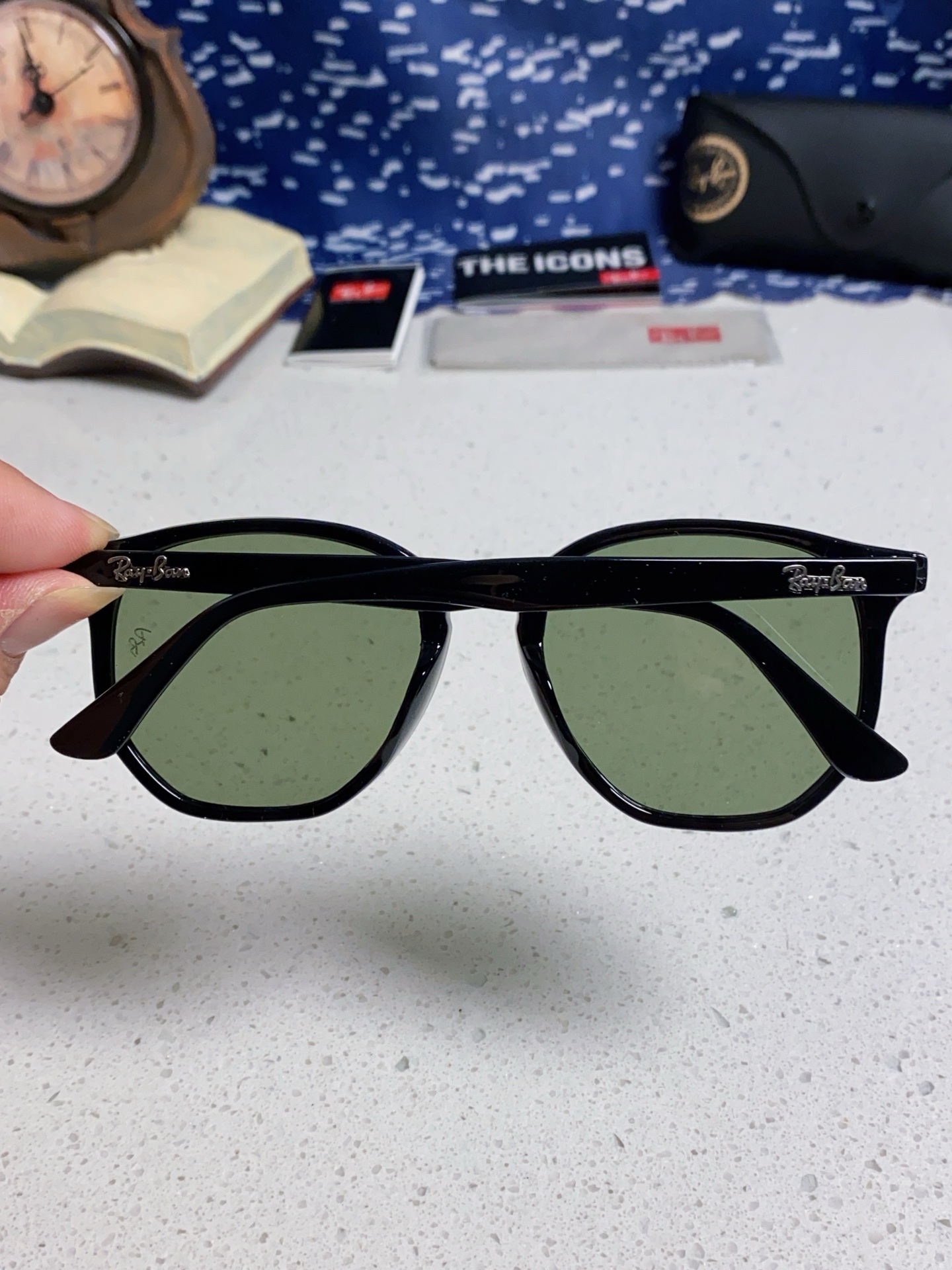 RayBan雷朋 2025新款太阳镜不规则多边形眼镜大框防晒 男女墨镜 RB4306