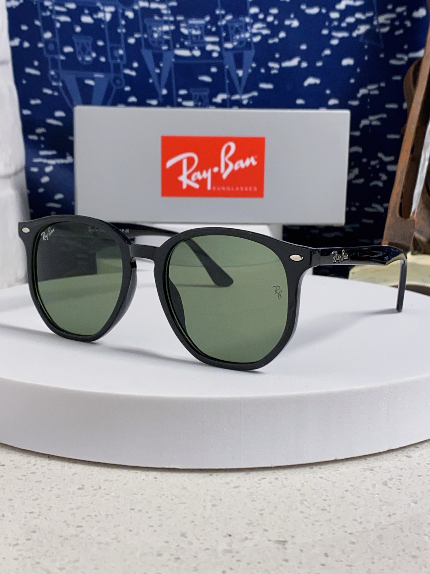  RayBan雷朋 2025新款太阳镜不规则多边形眼镜大框防晒 男女墨镜 RB4306