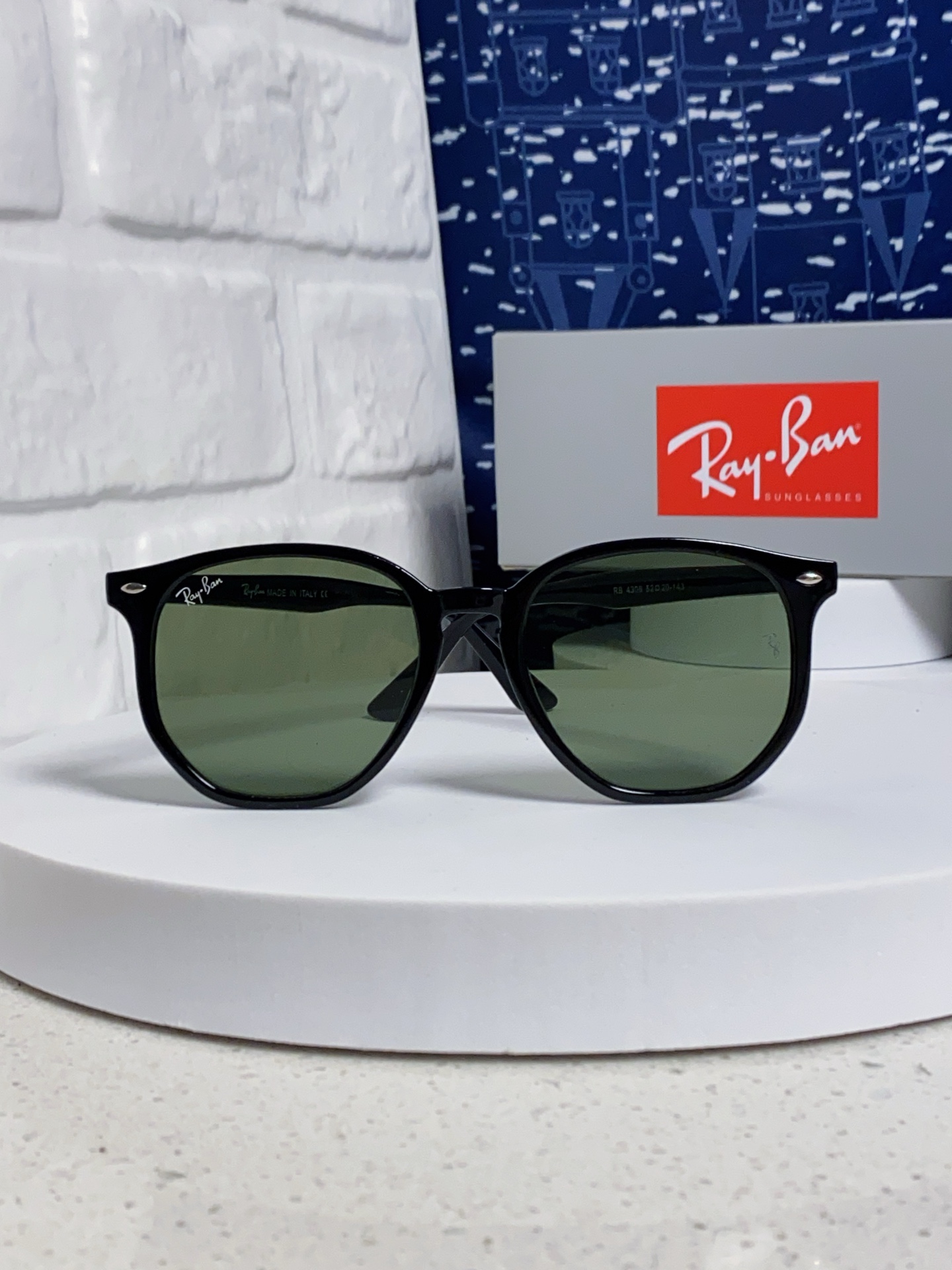  RayBan雷朋 2025新款太阳镜不规则多边形眼镜大框防晒 男女墨镜 RB4306