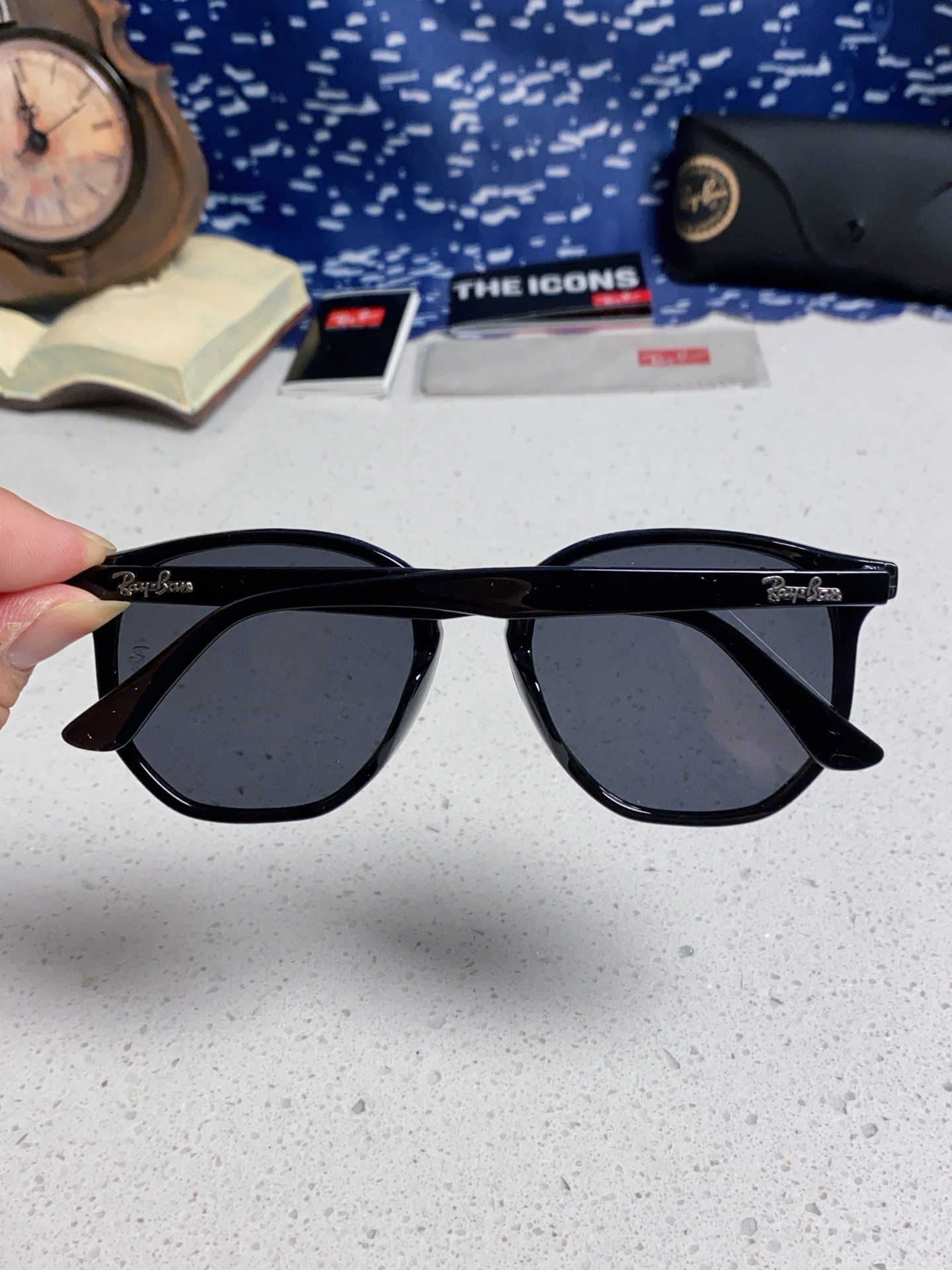  RayBan雷朋 2025新款太阳镜不规则多边形眼镜大框防晒 男女墨镜 RB4306