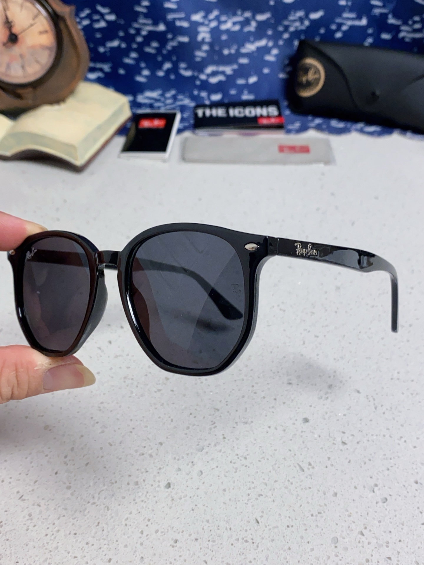  RayBan雷朋 2025新款太阳镜不规则多边形眼镜大框防晒 男女墨镜 RB4306