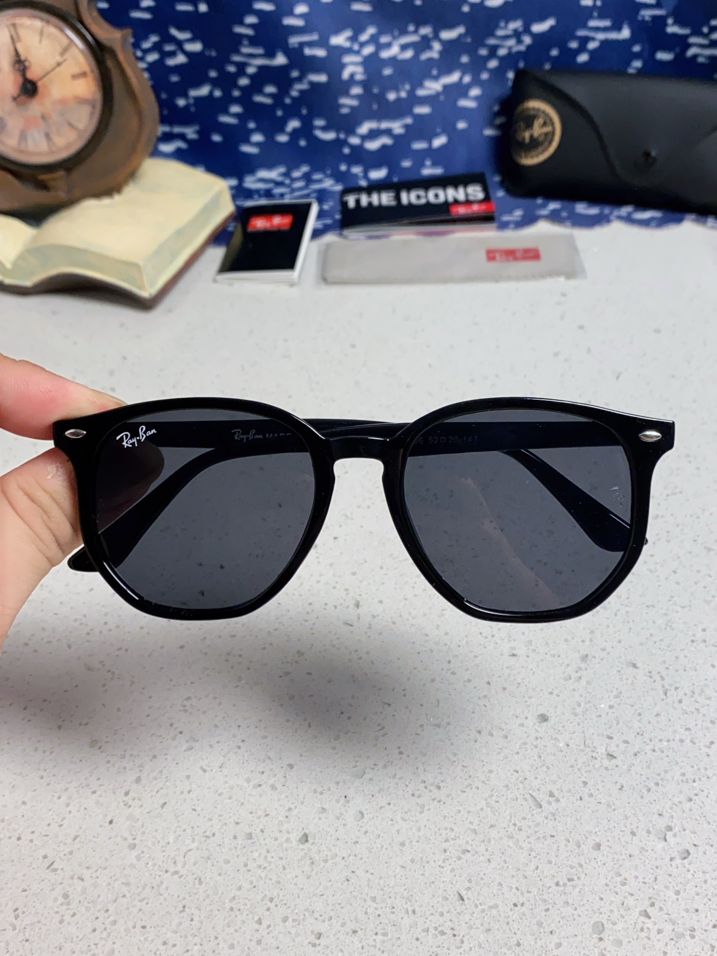  RayBan雷朋 2025新款太阳镜不规则多边形眼镜大框防晒 男女墨镜 RB4306