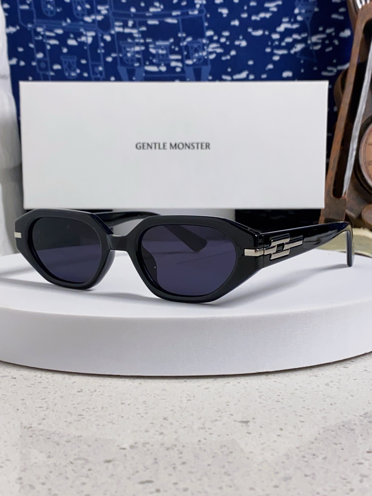   Gentle Moster(GM)  2025新款韩版潮个性墨镜蔡徐坤同款情侣网红街拍高级感ins猫