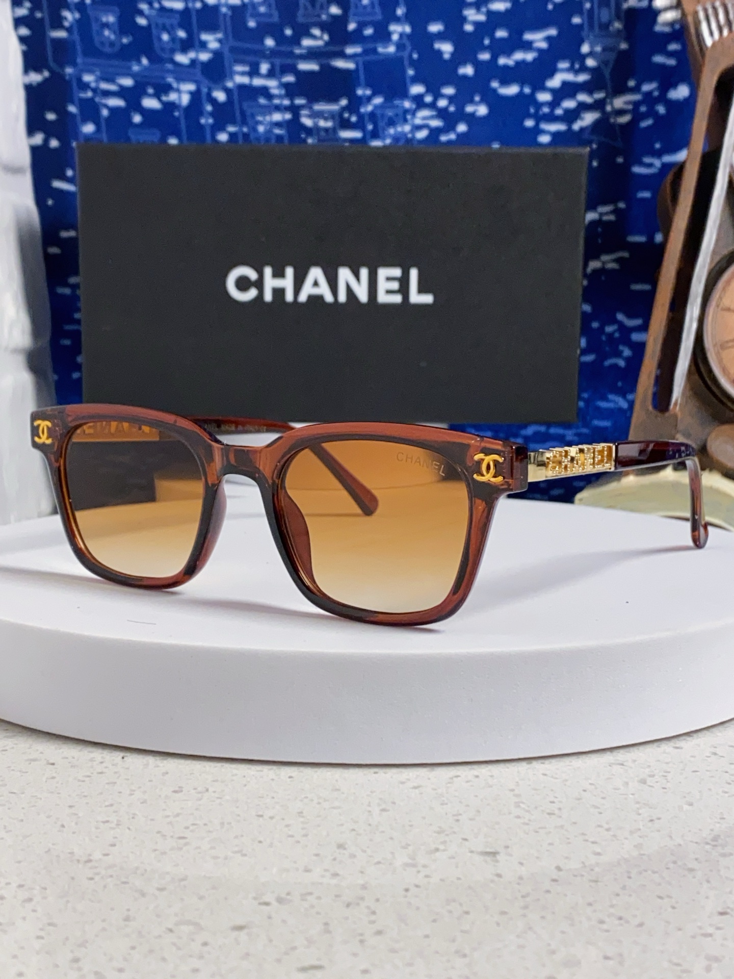  Chanel香奈儿 2025新款复古小香风眼镜近视男女黑框素颜神器显脸小防蓝光墨镜镜架太阳镜 
