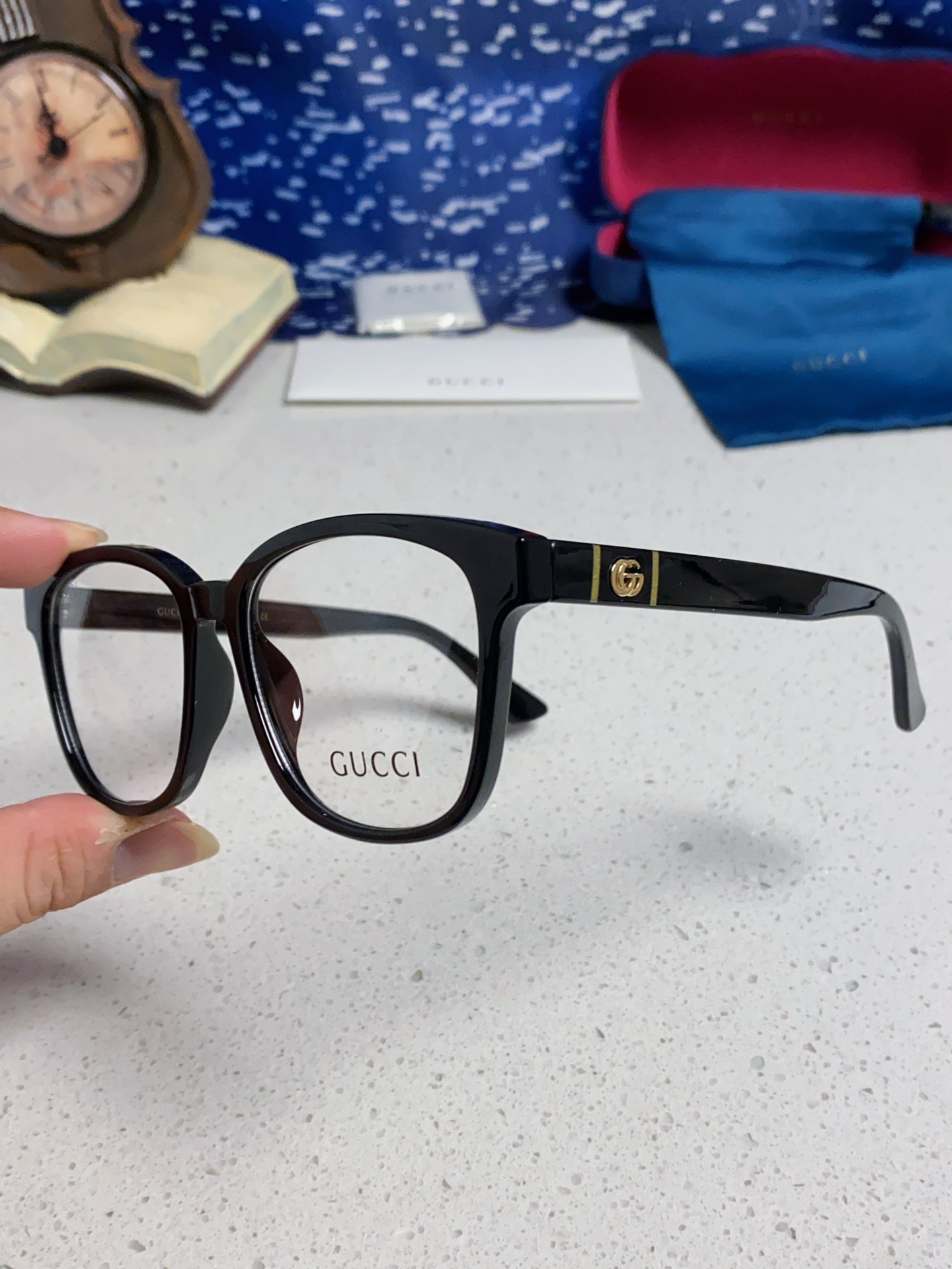  Gucci古奇 2025新款G家墨镜男女防晒防紫外线方形进口太阳眼镜GG0637
