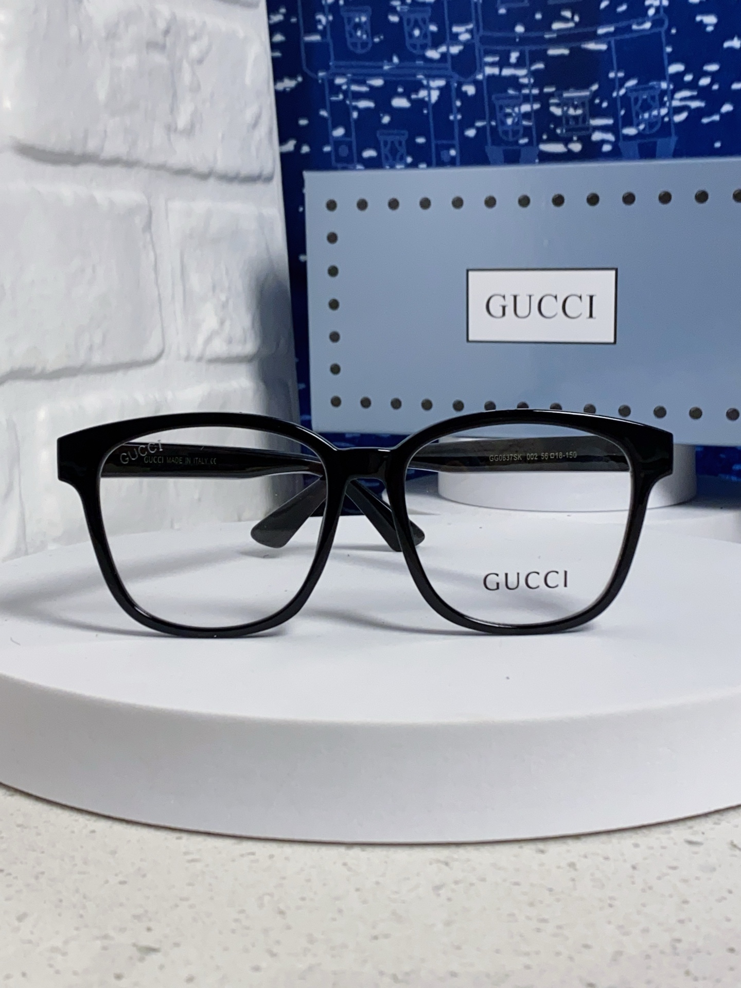  Gucci古奇 2025新款G家墨镜男女防晒防紫外线方形进口太阳眼镜GG0637