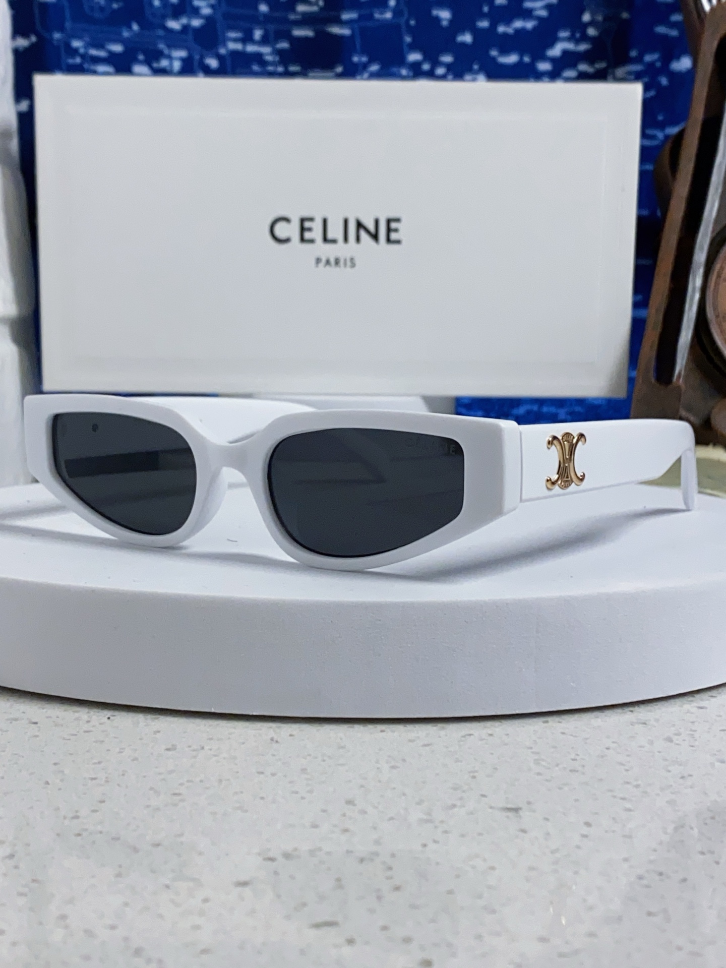  Celine赛琳 2025新款猫眼墨镜男女 春夏高级太阳镜防风防紫外线防晒 
