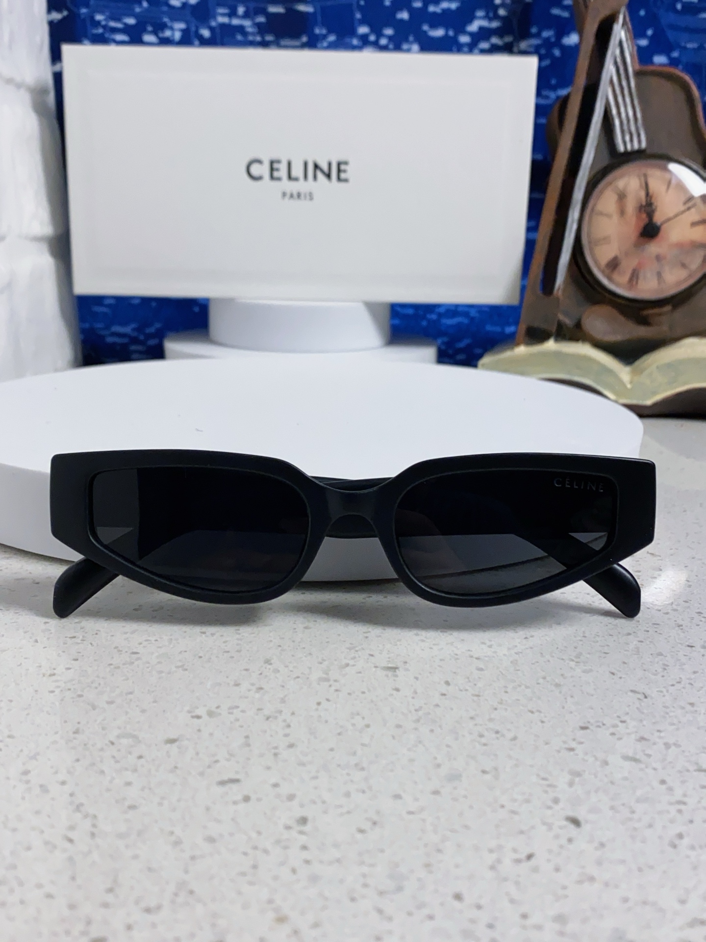  Celine赛琳 2025新款猫眼墨镜男女 春夏高级太阳镜防风防紫外线防晒 