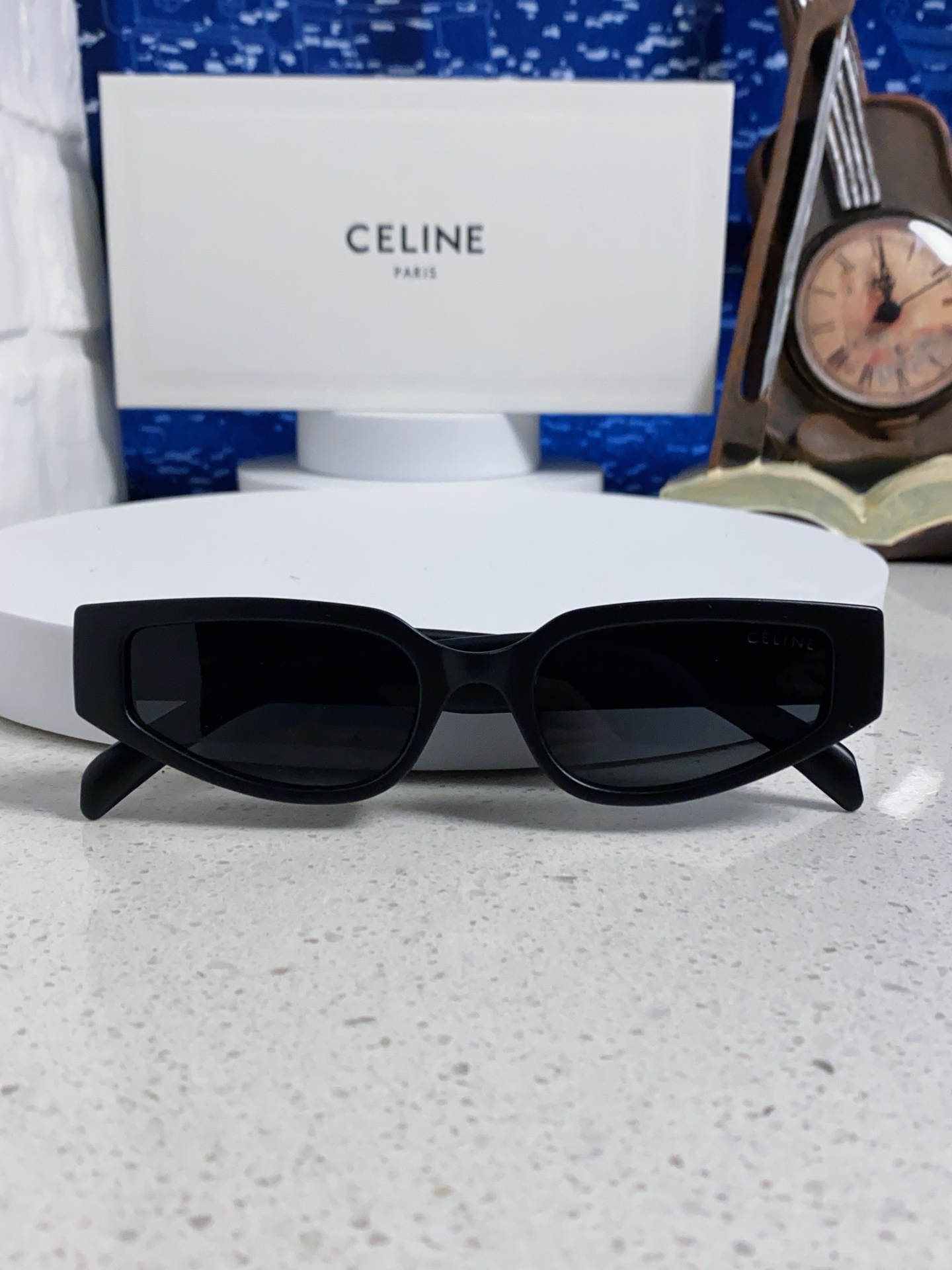  Celine赛琳 2025新款猫眼墨镜男女 春夏高级太阳镜防风防紫外线防晒 
