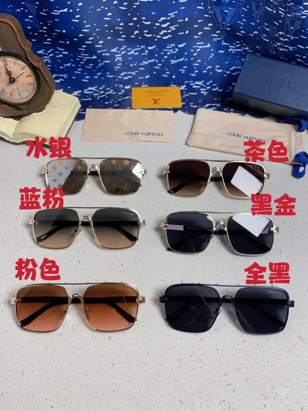  LouisVuitton路易威登 2025新款复古痞帅男士双梁金属墨镜高端商务风格 防晒防紫外线太阳镜