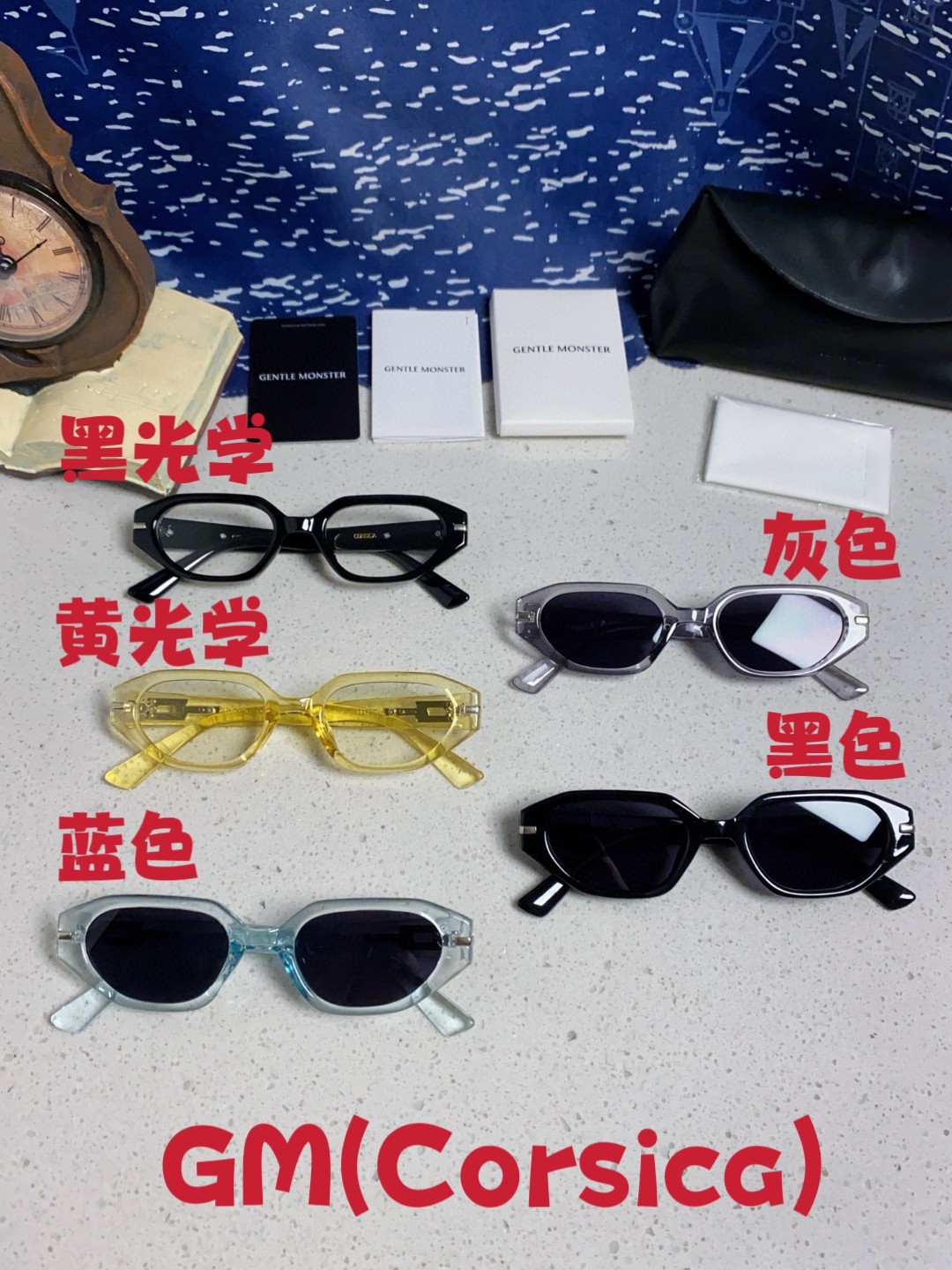   Gentle Moster(GM)  2025新款韩版潮个性墨镜蔡徐坤同款情侣网红街拍高级感ins猫