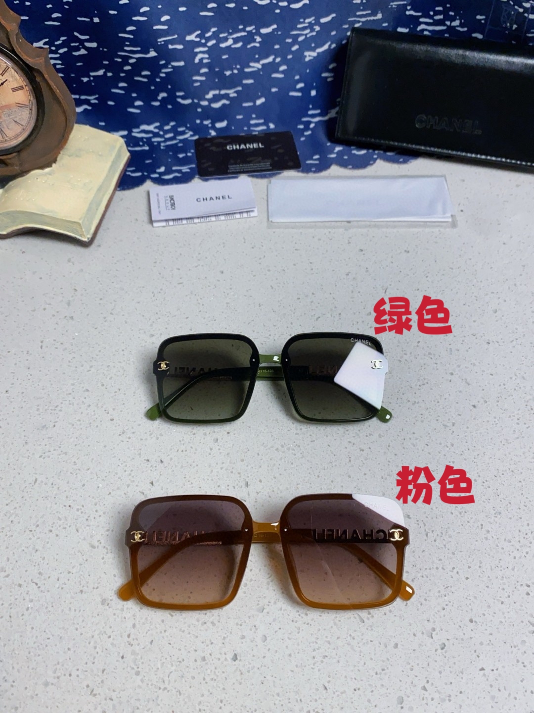  Chanel香奈儿 2024最新款爆款 女款太阳镜防紫外线墨镜高级感大脸圆脸复古眼镜素颜神器 方框时尚