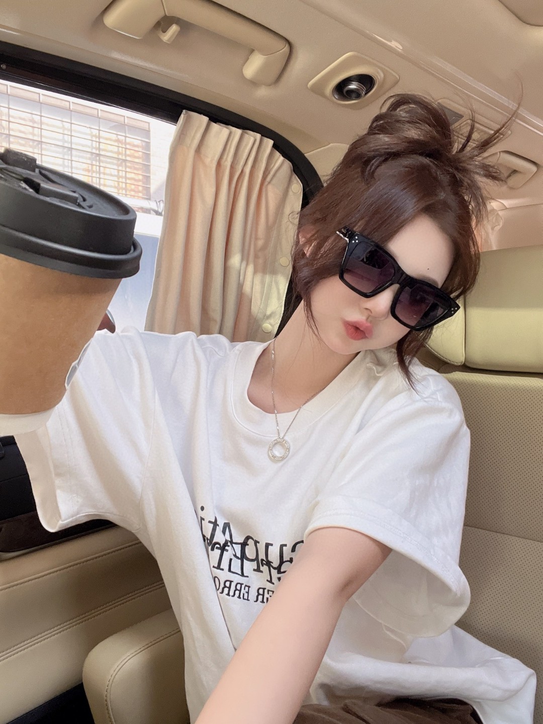  Celine赛琳 2025新品方形太阳眼镜女圆脸CL40041N时尚个性遮阳墨镜男女通用防紫外线