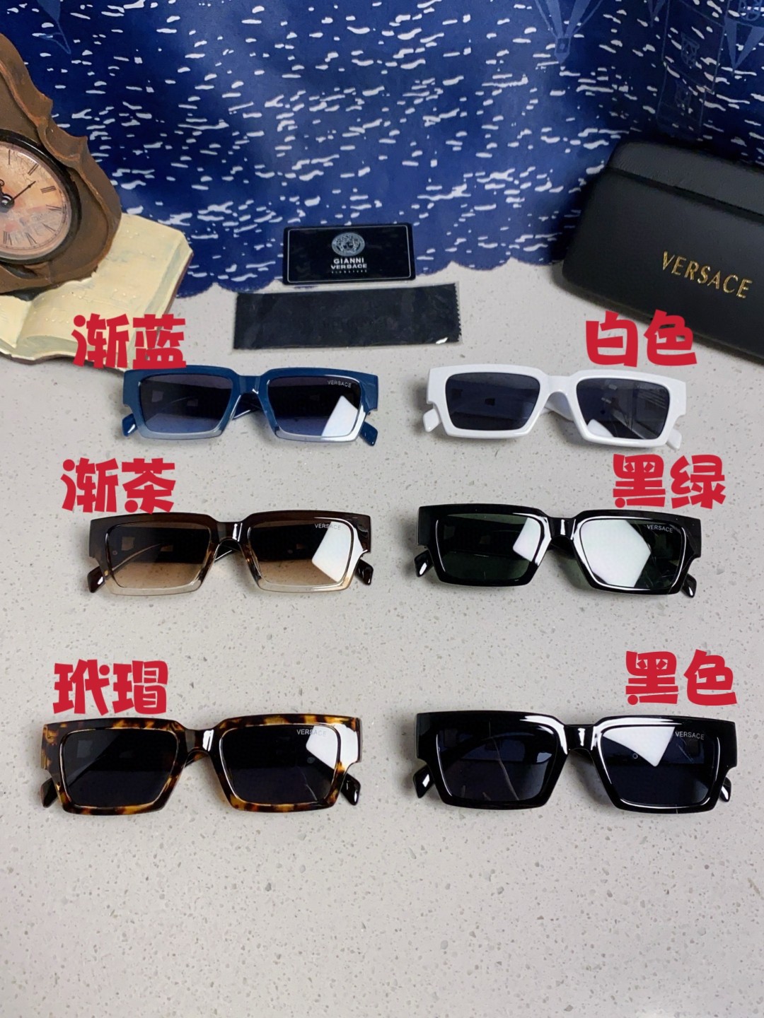  Versace范思哲 2024新款网红墨镜女高级感ins痞帅潮流个性嘻哈 男潮太阳镜情侣款