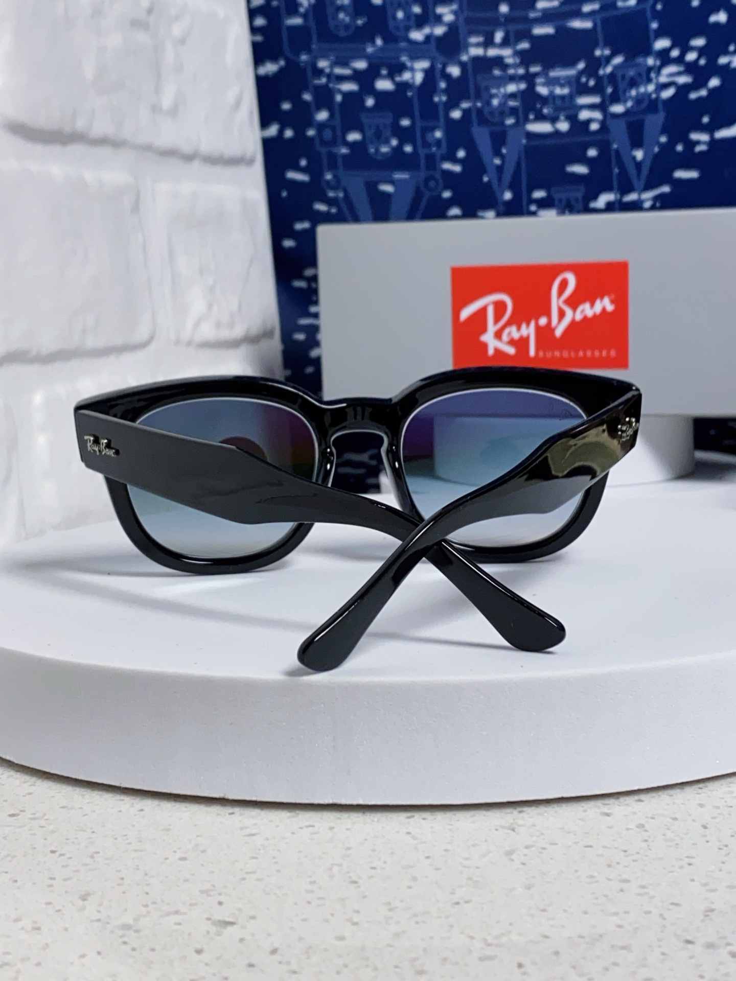  RayBan雷朋 2025新款强化玻璃墨镜男士大框太阳眼镜遮阳防紫外线防风沙骑车专用 RB0298