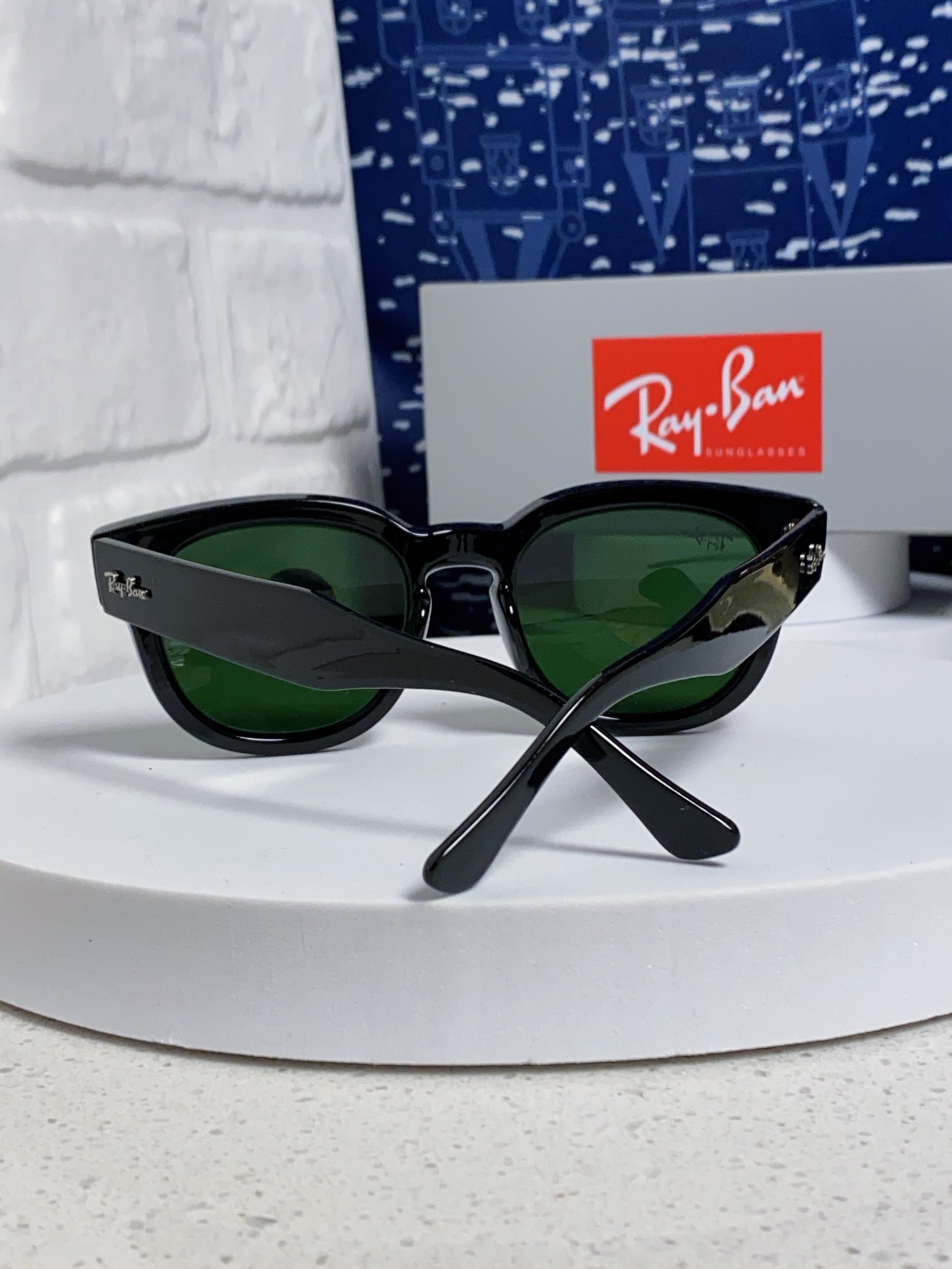  RayBan雷朋 2025新款强化玻璃墨镜男士大框太阳眼镜遮阳防紫外线防风沙骑车专用 RB0298